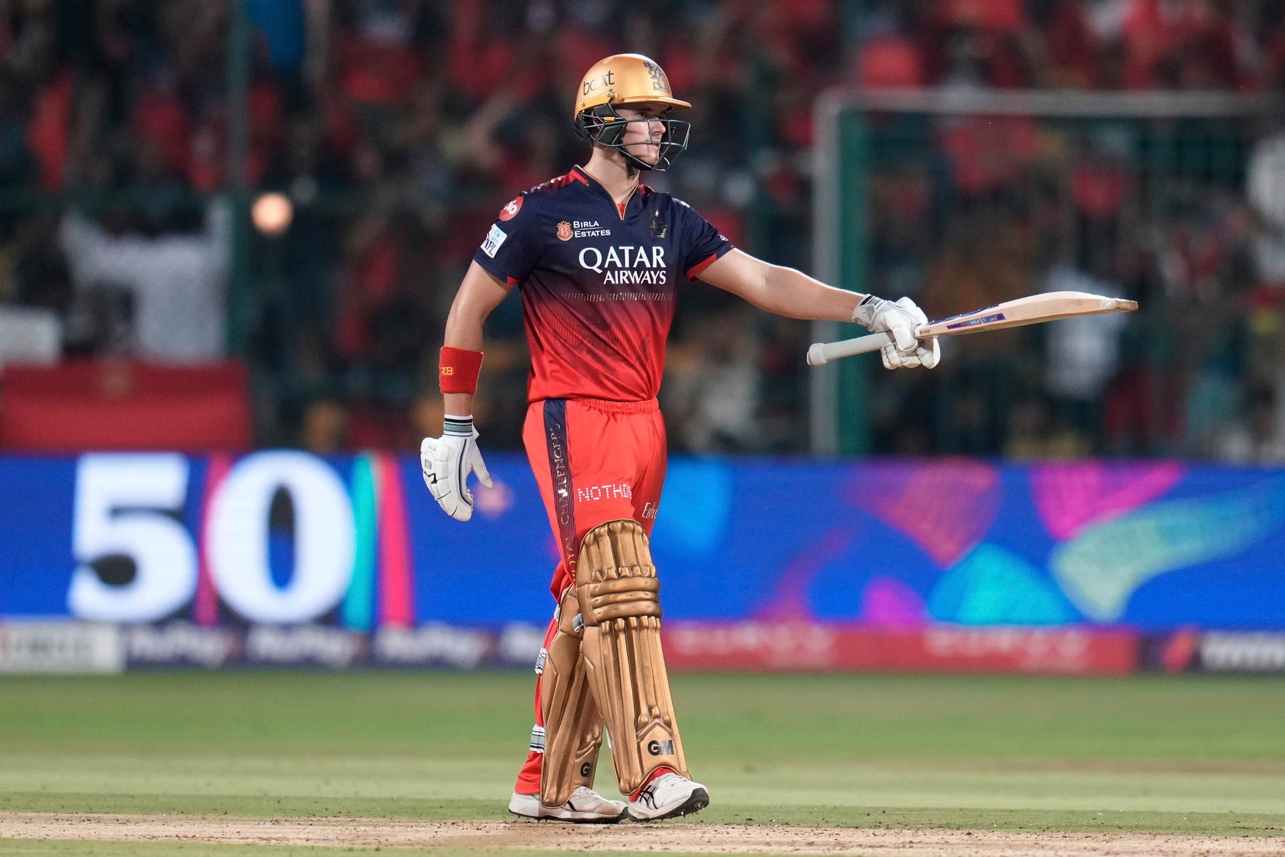 Jacob Bethell in IPL action (Aijaz Rahi/AP)