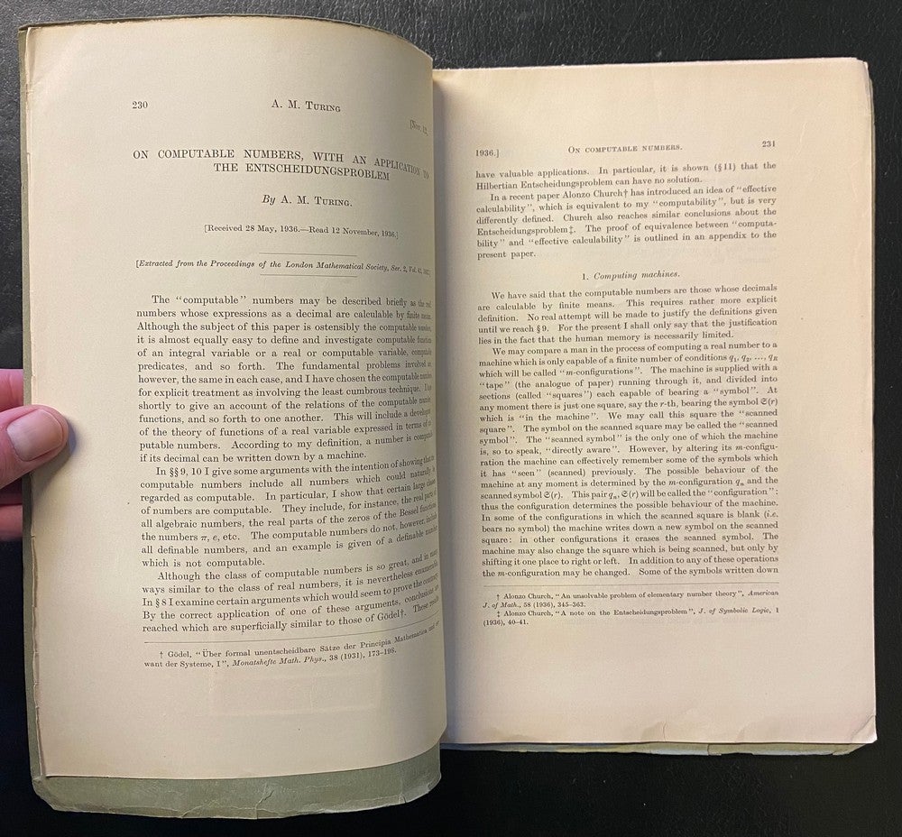 On Computable Numbers introduced the world to the idea of a ‘universal computing machine’