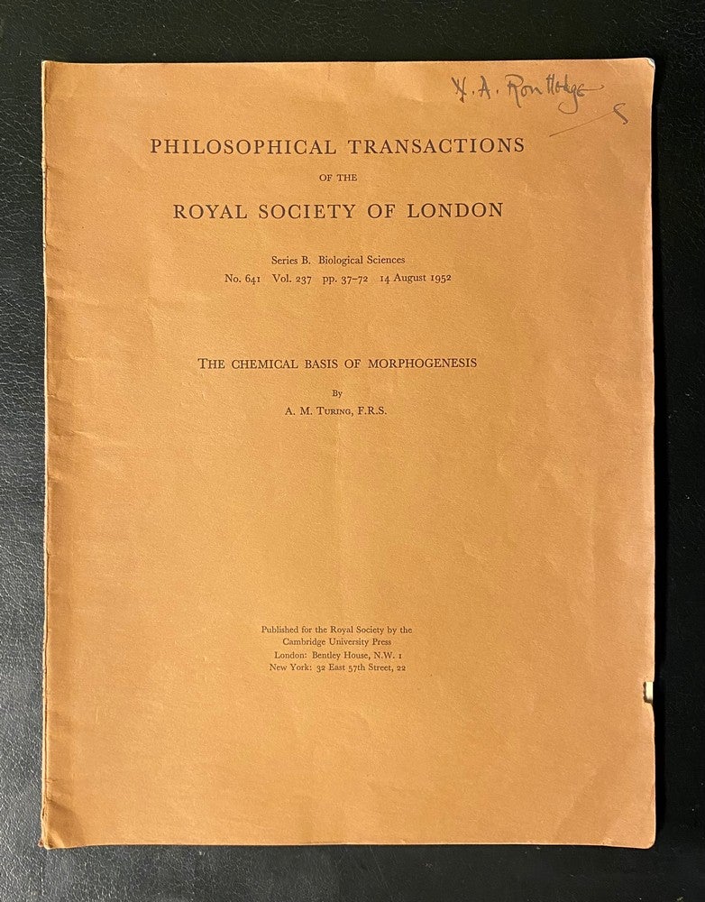 The collection also includes ‘The Chemical Basis of Morphogenesis’, from 1952