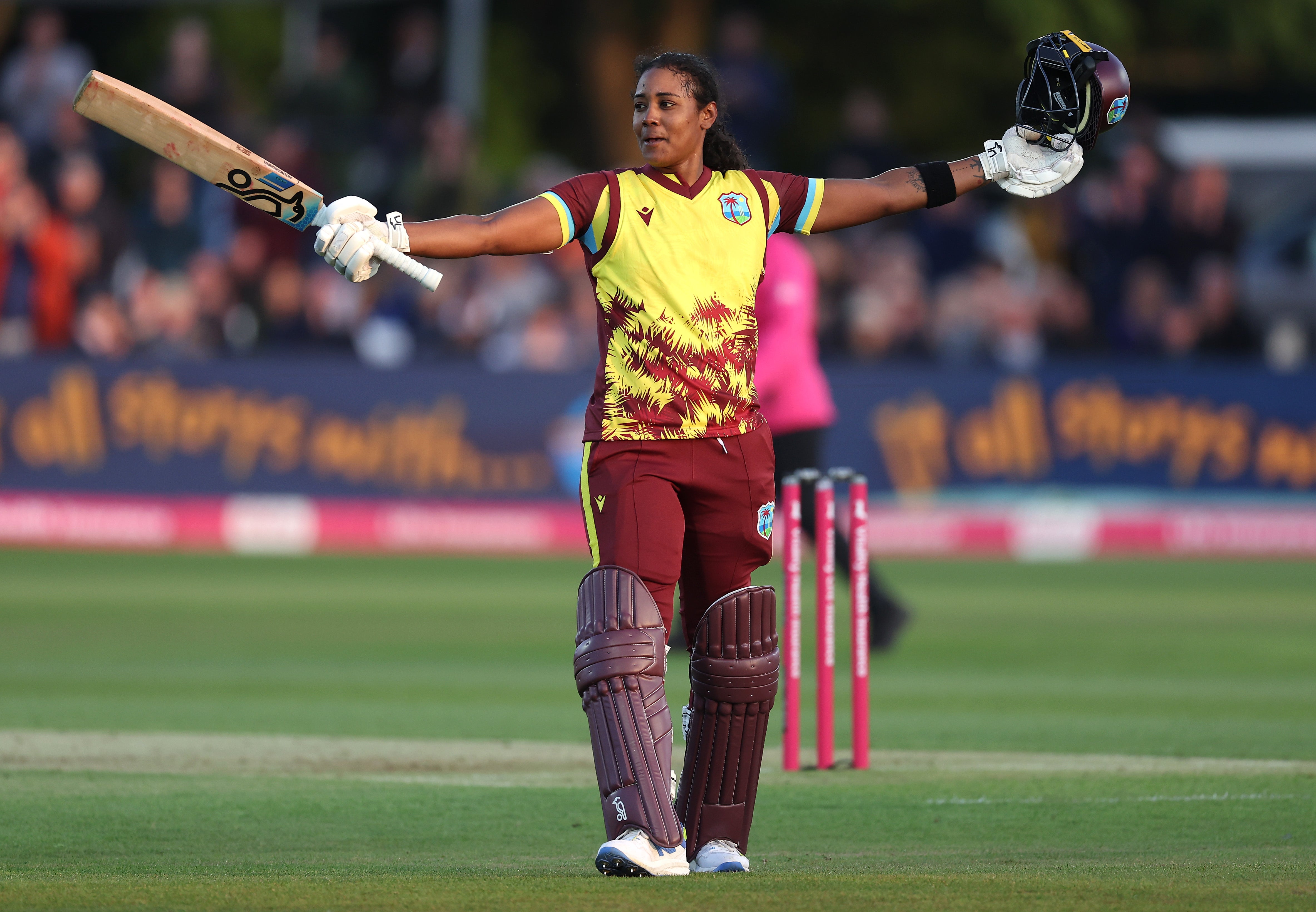 Hayley Matthews made a magnificent hundred in vain for the West Indies