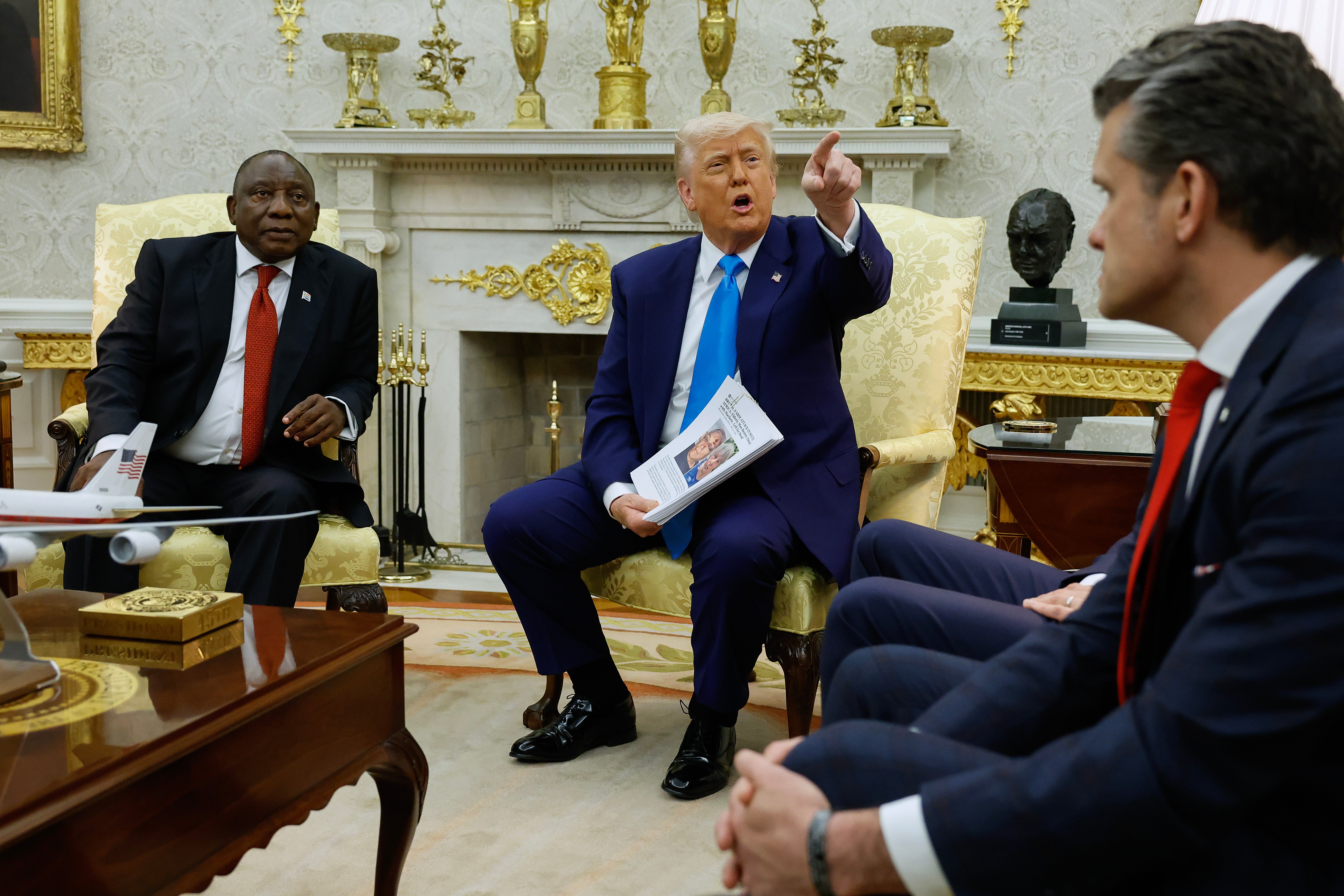 Trump ambushed President Cyril Ramaphosa with allegations of a ‘white genocide’ in South Africa earlier this month