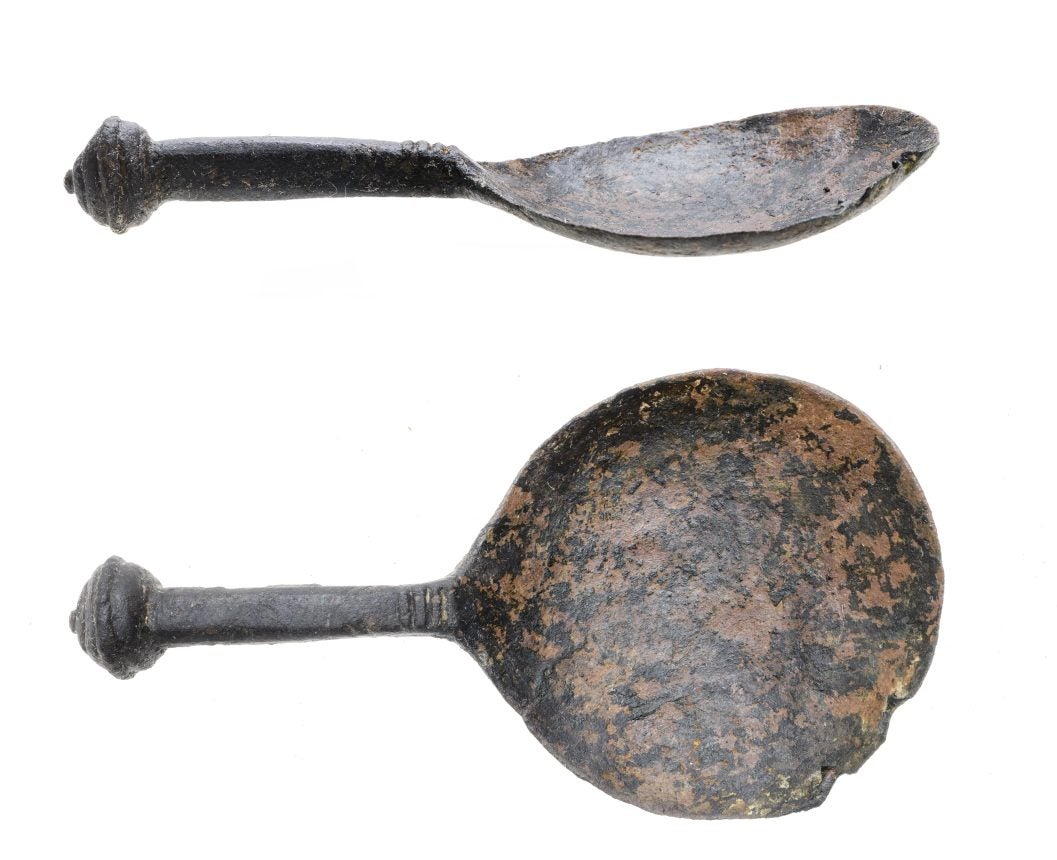 Soup spoon unearthed during excavations at site
