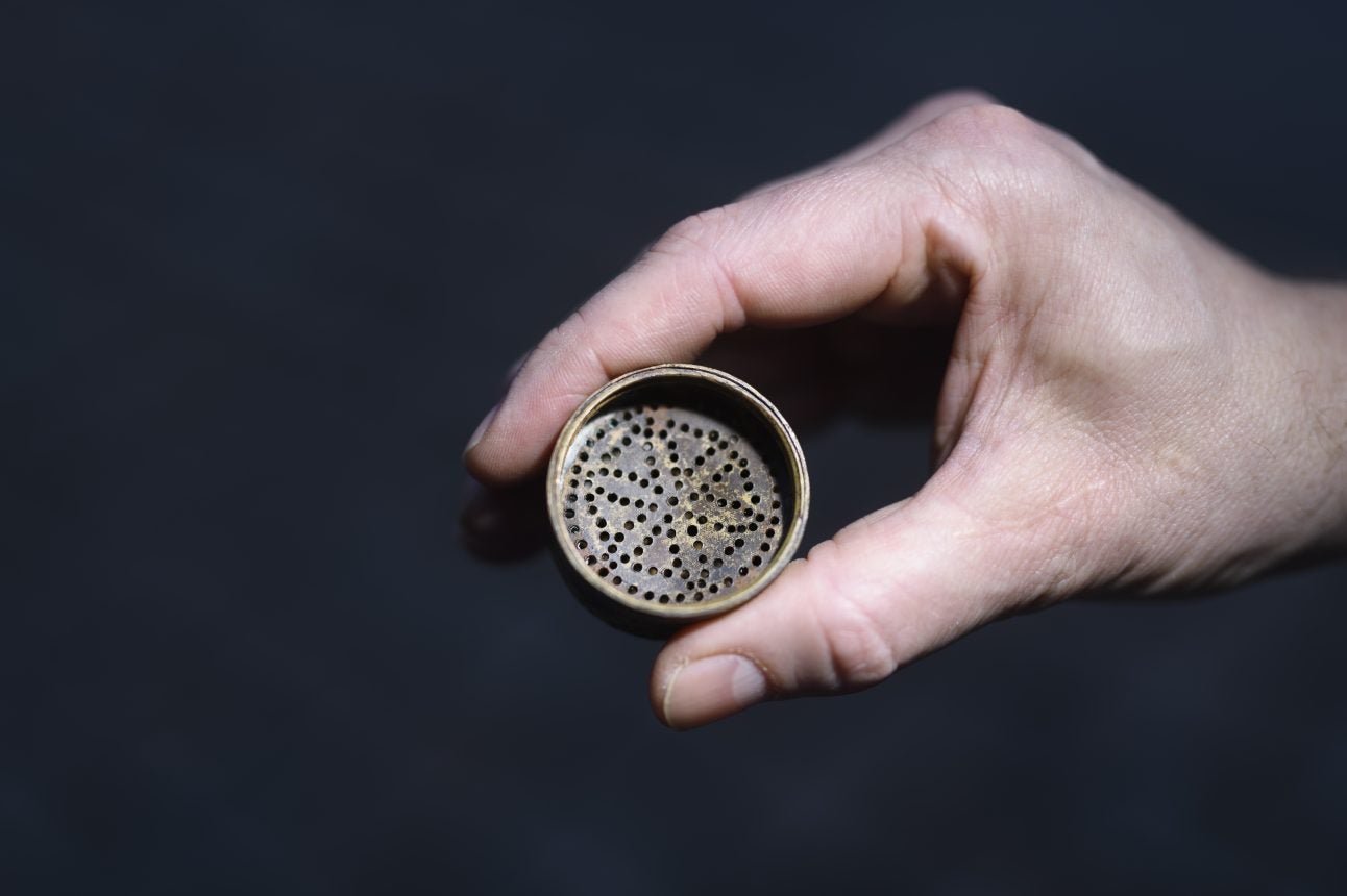 Unique sand spreader unearthed at site