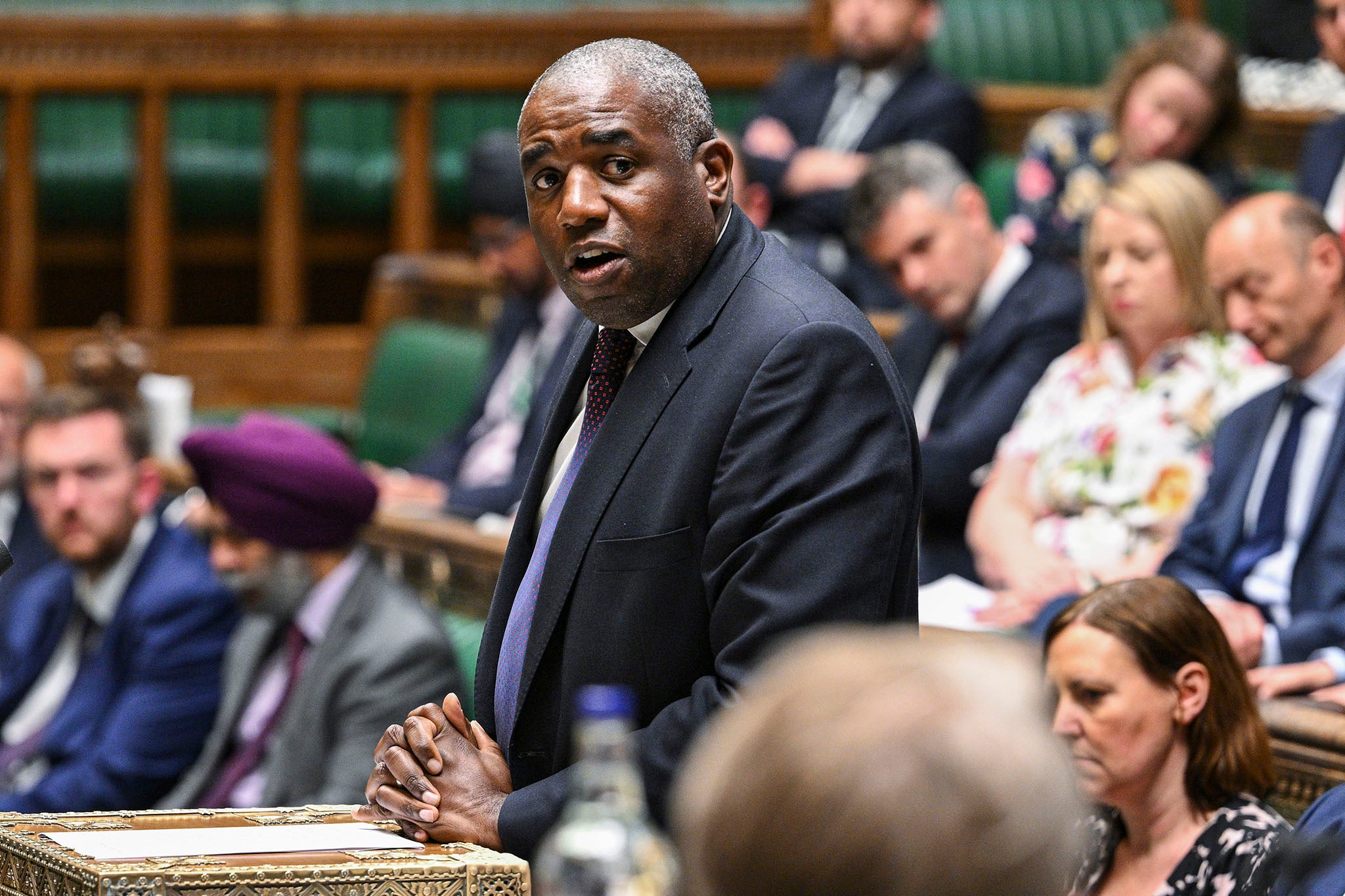David Lammy updated the Commons on the situation in the Middle East on Monday