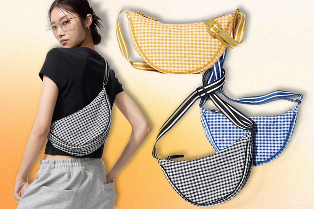 <p>The bag is available in four gingham shades </p>
