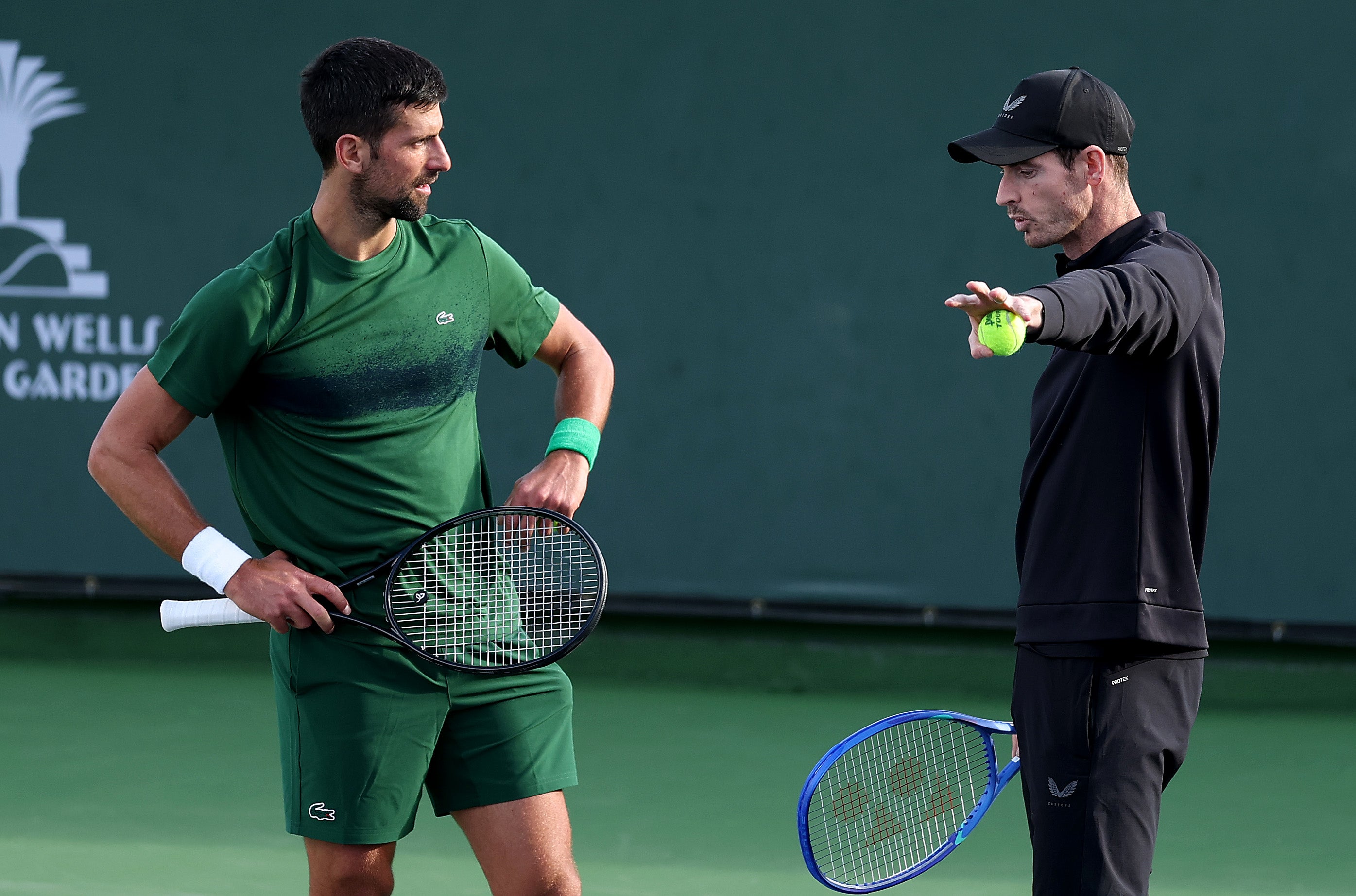 The pair worked together in Indian Wells but Djokovic lost in the first round