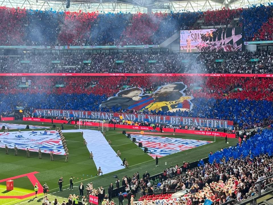 Holmesdale Fanatics worked tirelessly to produce a stunning display ahead of the FA Cup final