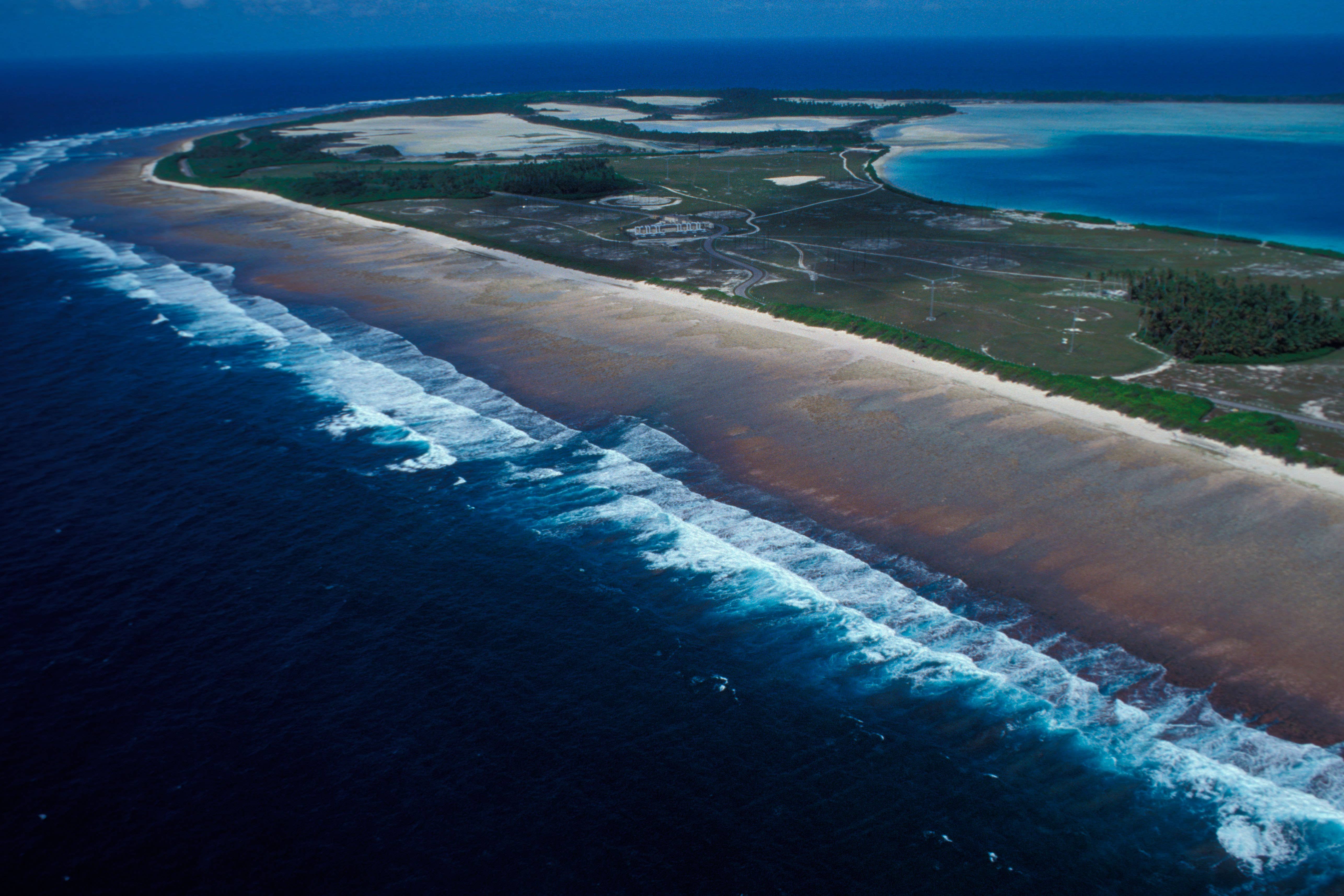 Aerial view of the Chagos Islands (Alamy/PA)