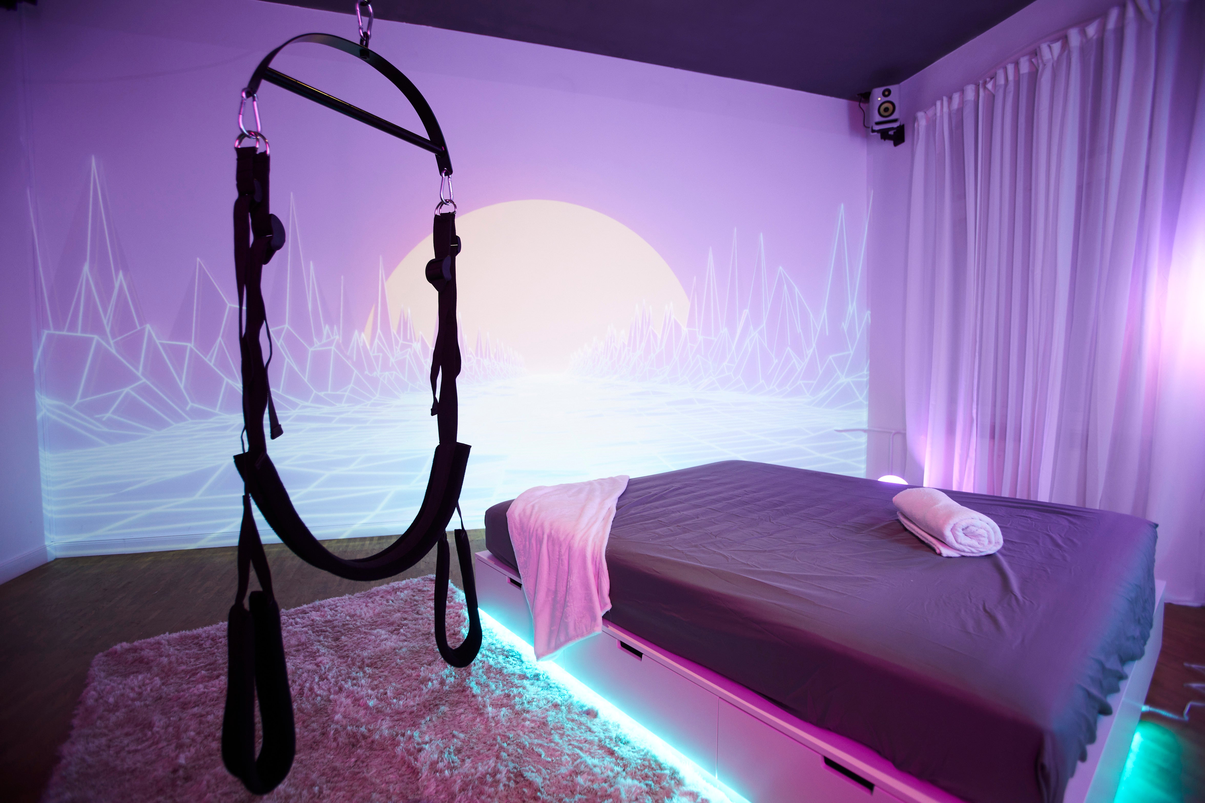 One of the rooms available to hire at Cybrothel