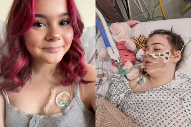 <p>Izzy was diagnosed with a tumour at age 14</p>