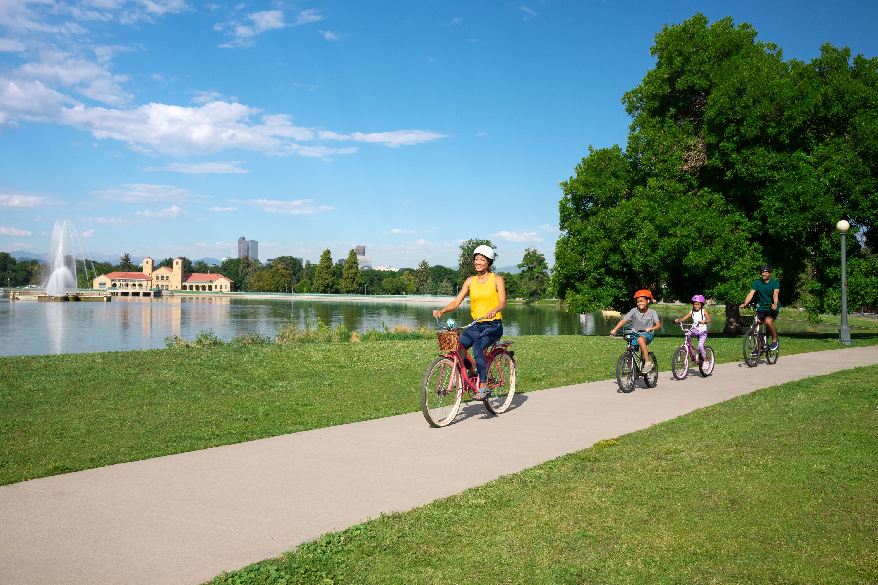The Mile High City is easy to navigate on two wheels, with hundreds of miles of off-street, paved trails