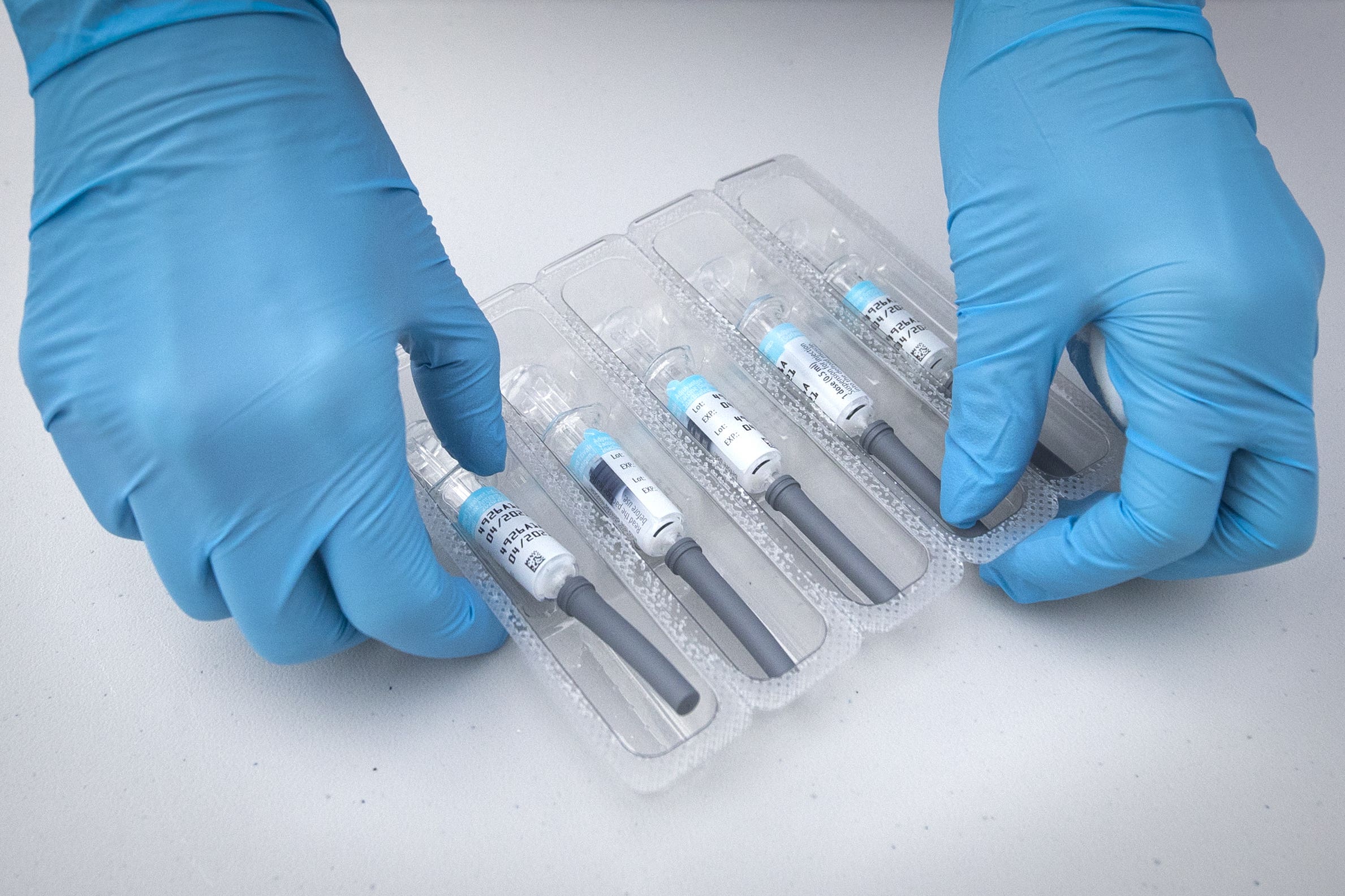 Health officials said there was a ‘mixed picture’ of free vaccine uptake across England (PA)