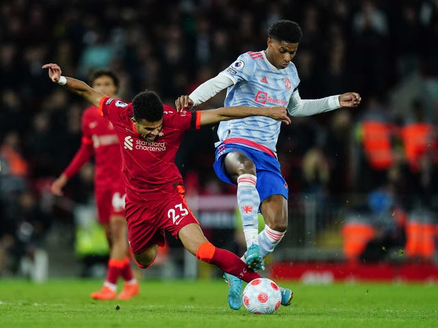 <p>Luis Diaz (left) and Marcus Rashford (right) are both wanted by a European giant</p>