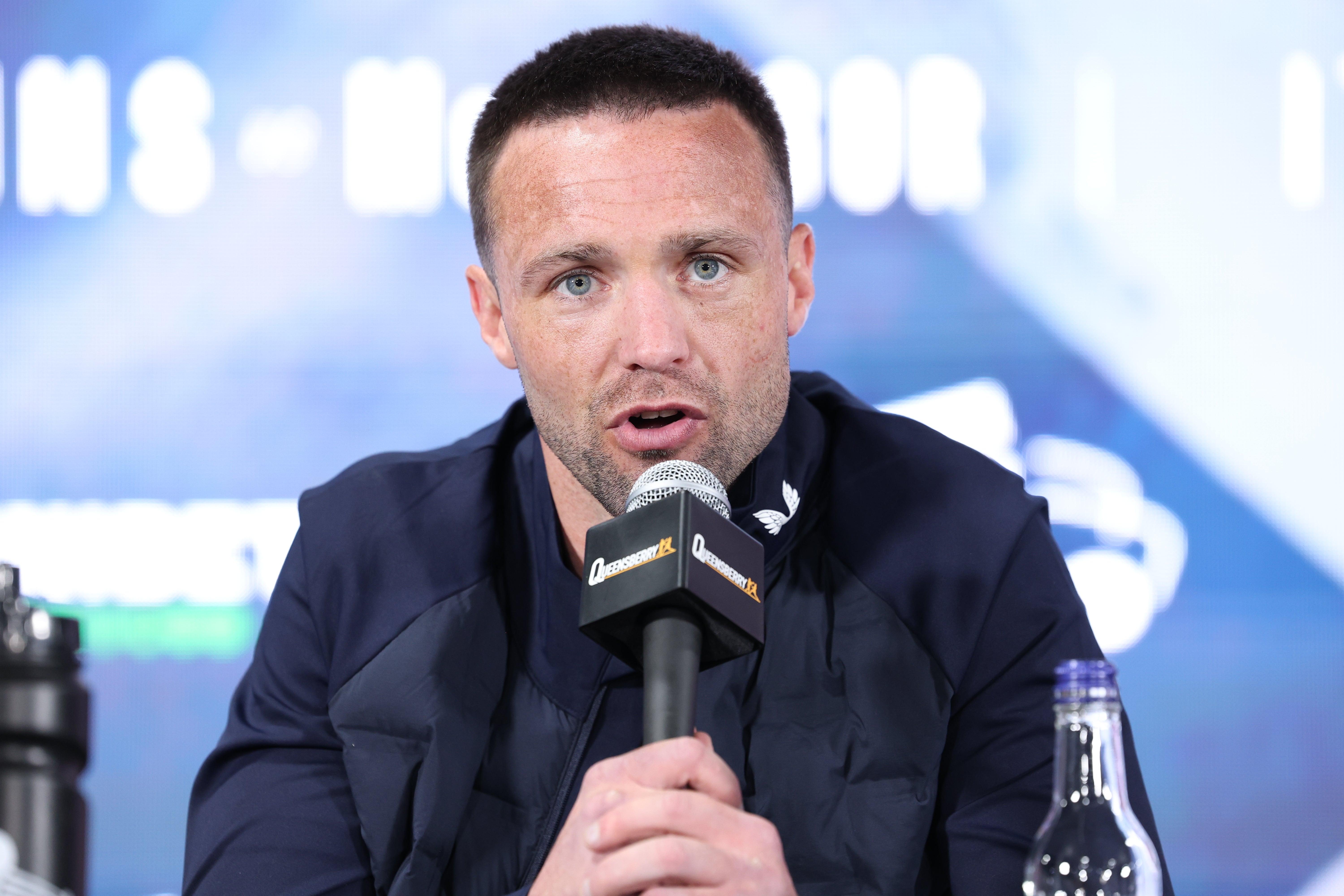 Josh Taylor at the press conference for his bout with Ekow Essuman