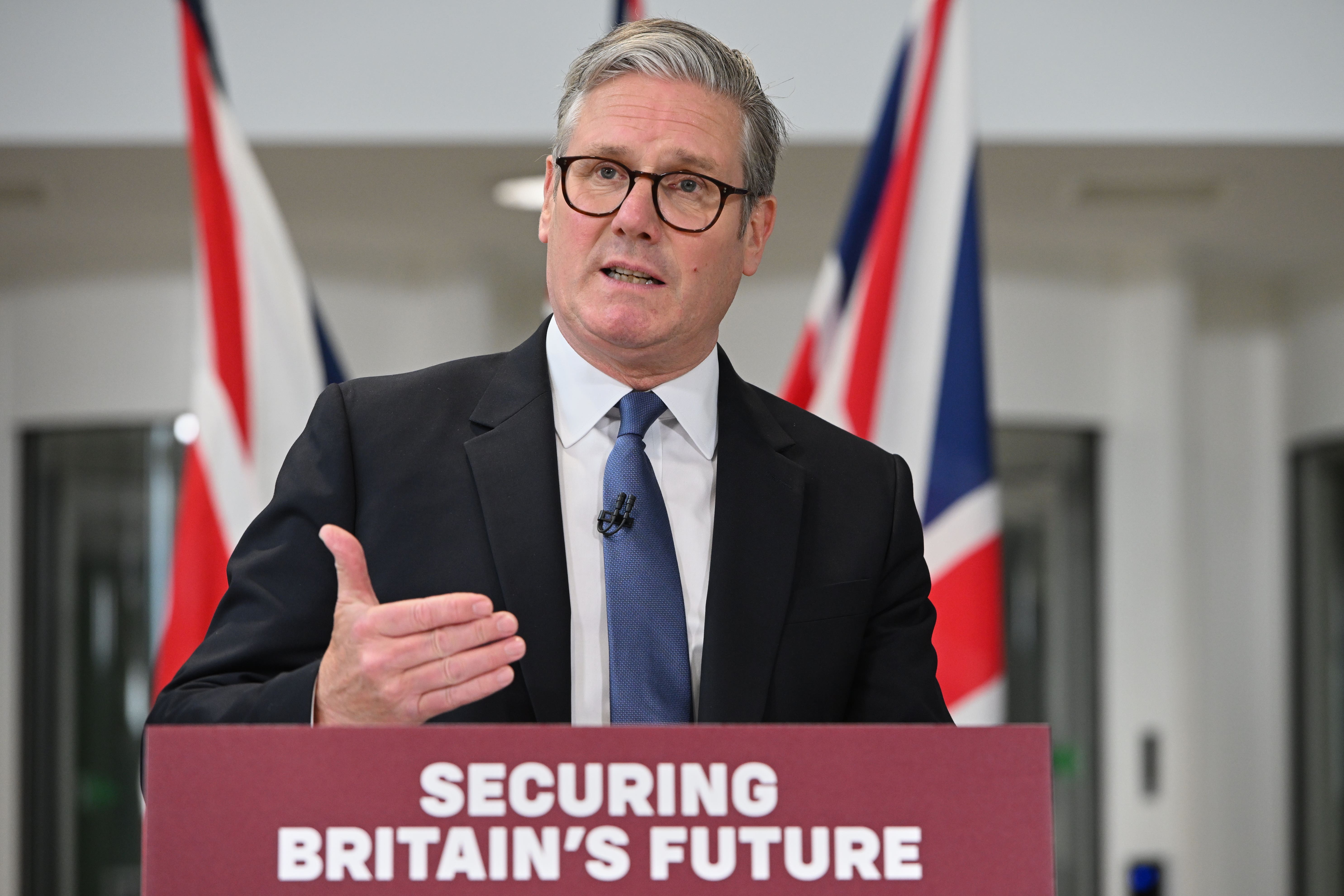 Prime Minister Sir Keir Starmer said £101 million a year was the average cost (Thomas Krych/PA)