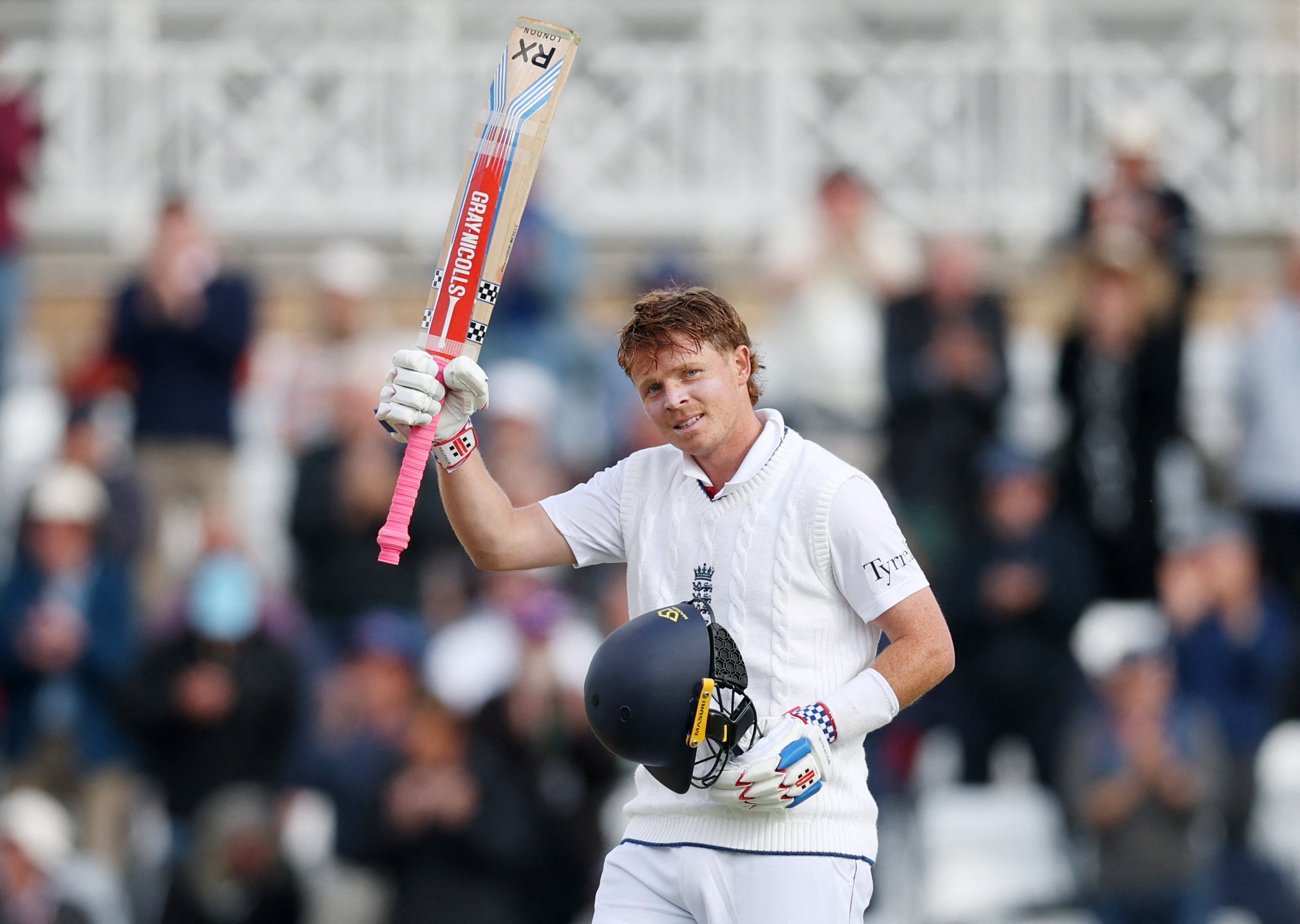 Ollie Pope scored a century against Zimbabwe