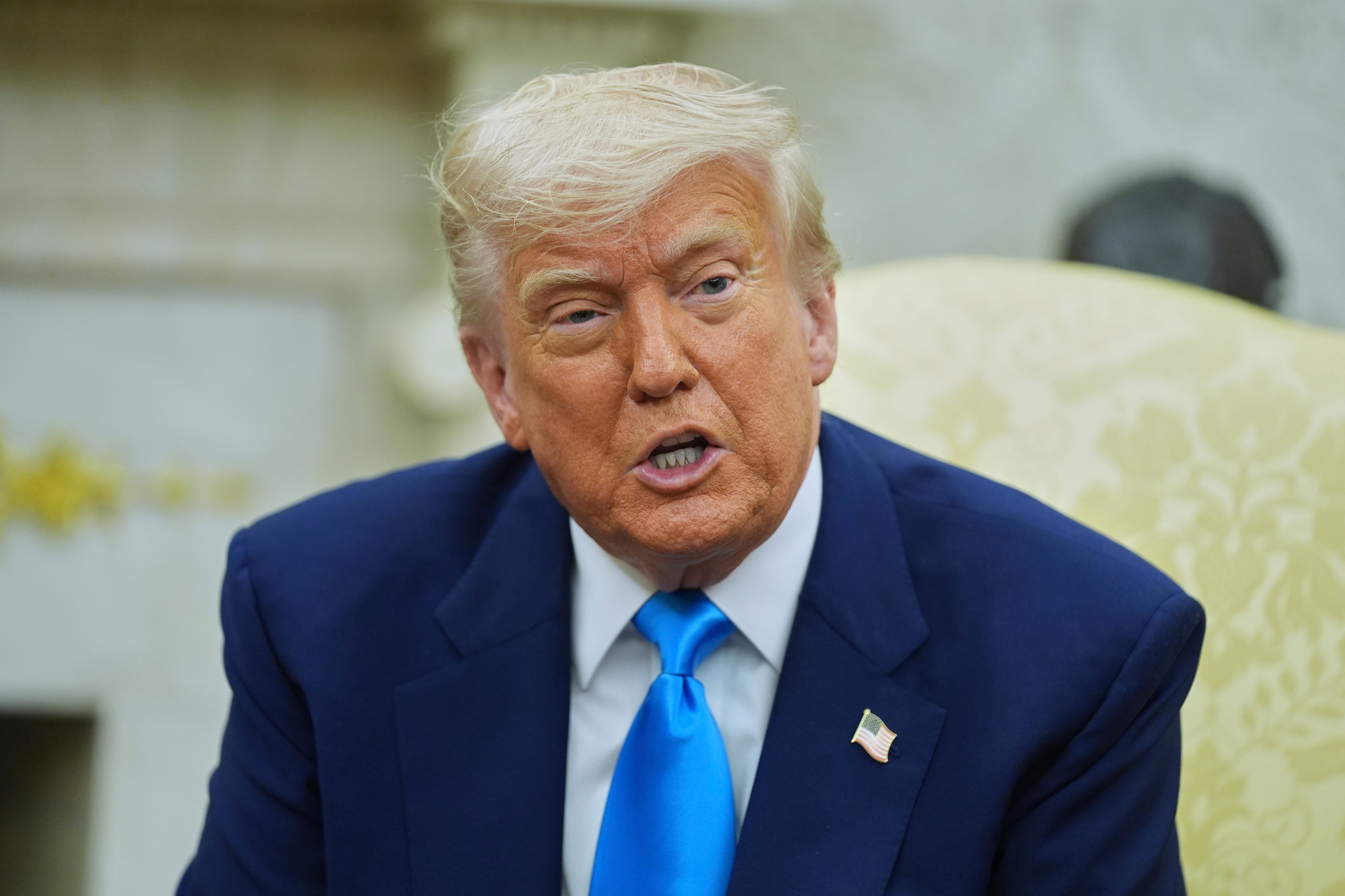 President Trump has hit out at Keir Starmer’s use of ‘windmills’