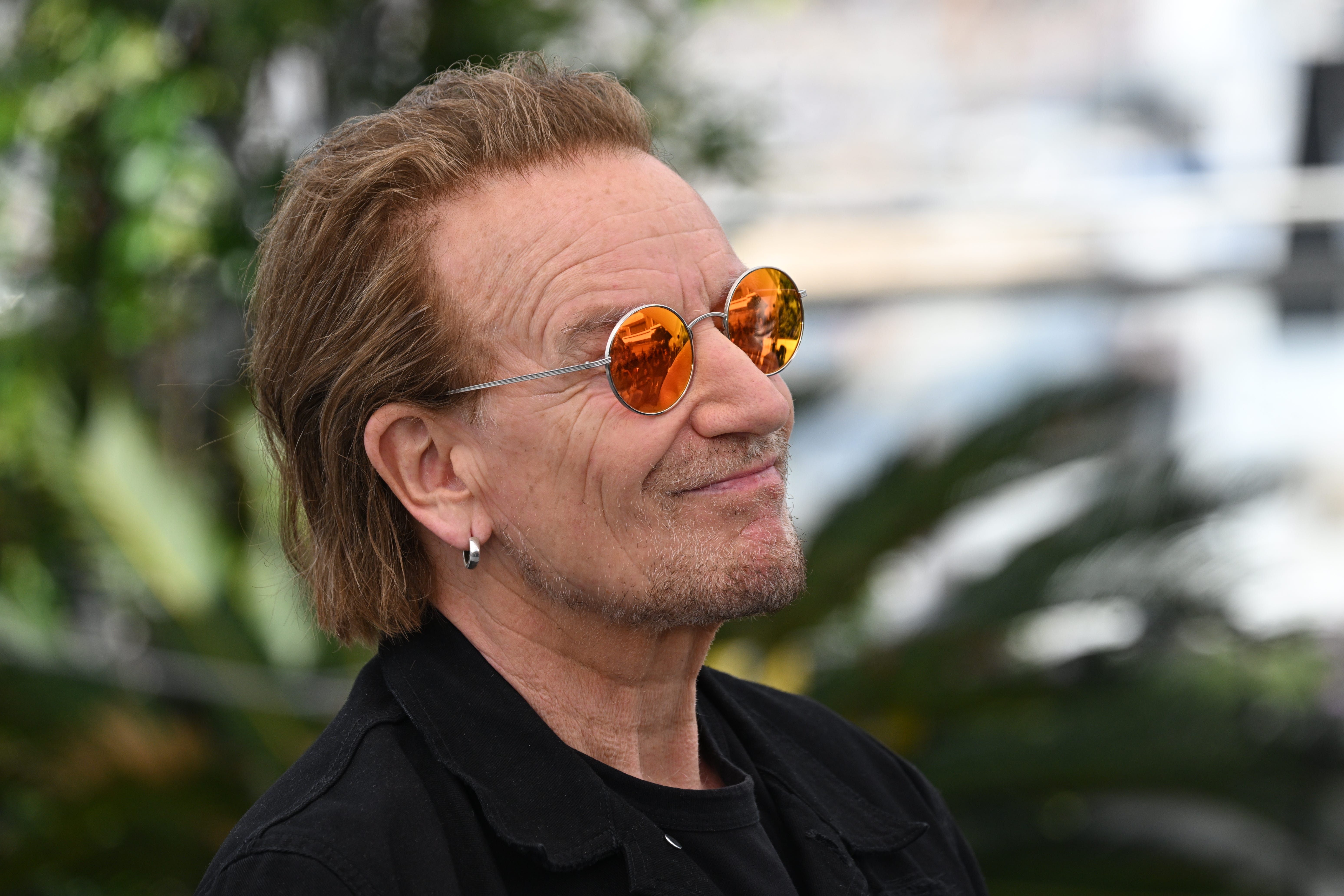 Bono during a photocall for Bono: Stories of Surrender at the 78th Cannes Film Festival in Cannes, France. (Doug Peters/PA)
