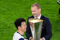 Son Heung Min left empty-handed after Uefa run out of Europa League medals for Tottenham