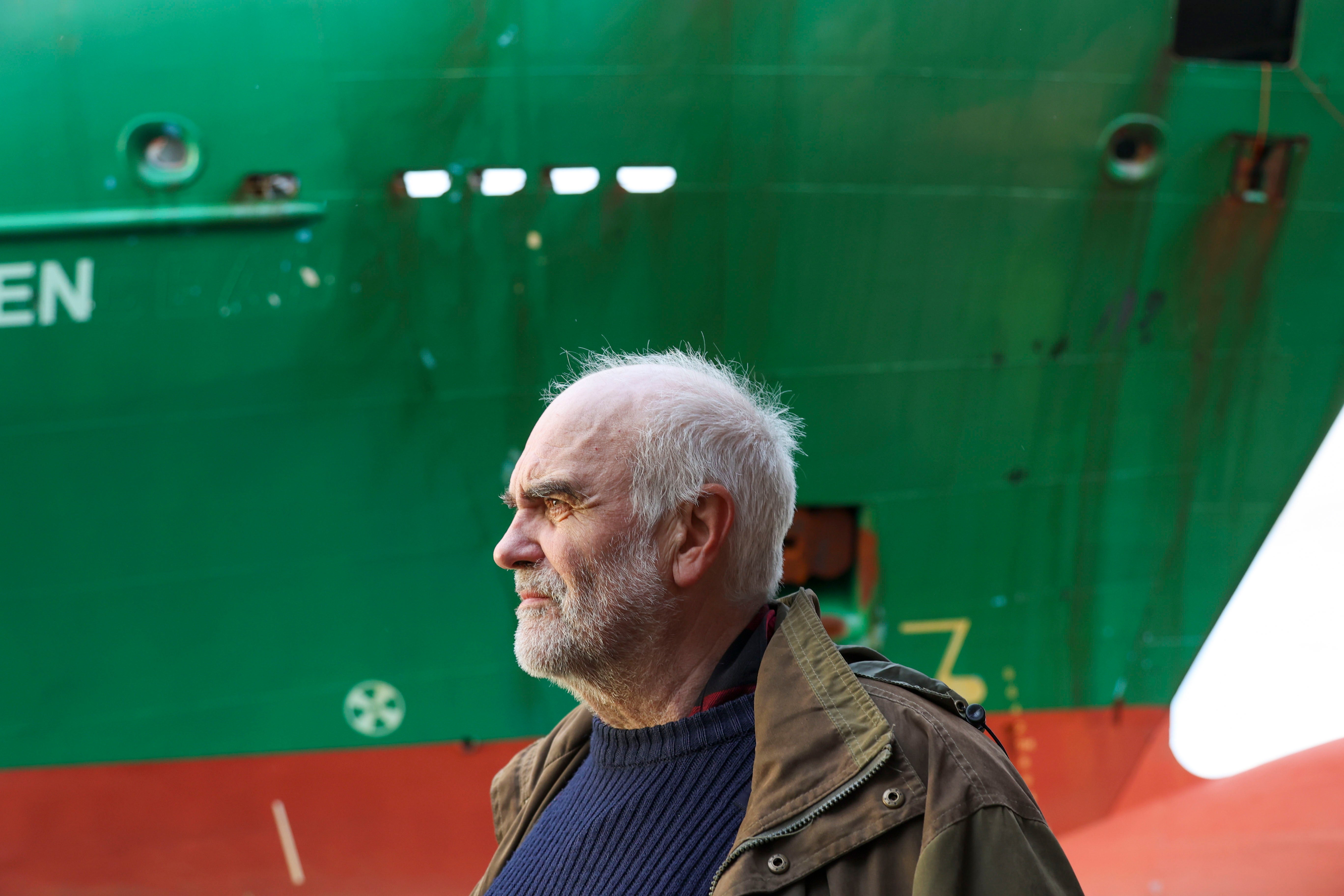 Johan Helberg is dwarfed by his new neighbour