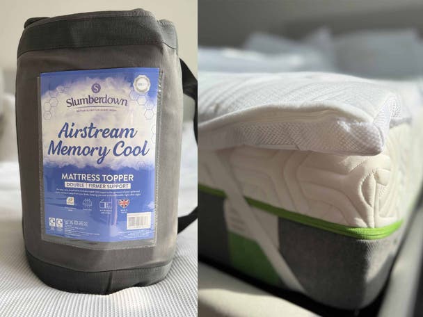 Slumberdown memory fibre airstream memory cool mattress topper (1)