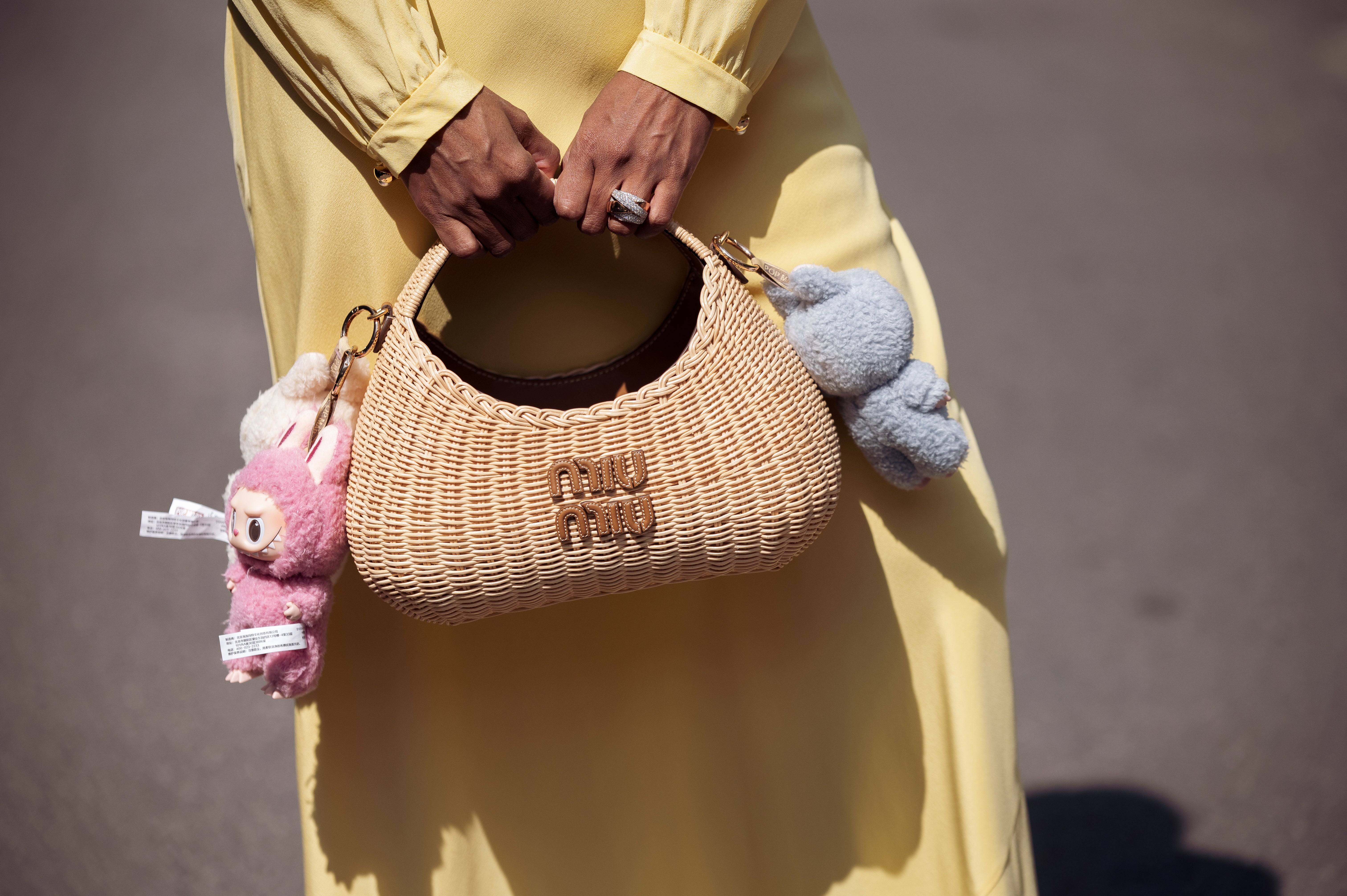 Wearable plushies have become a staple among luxury fashion aficionados
