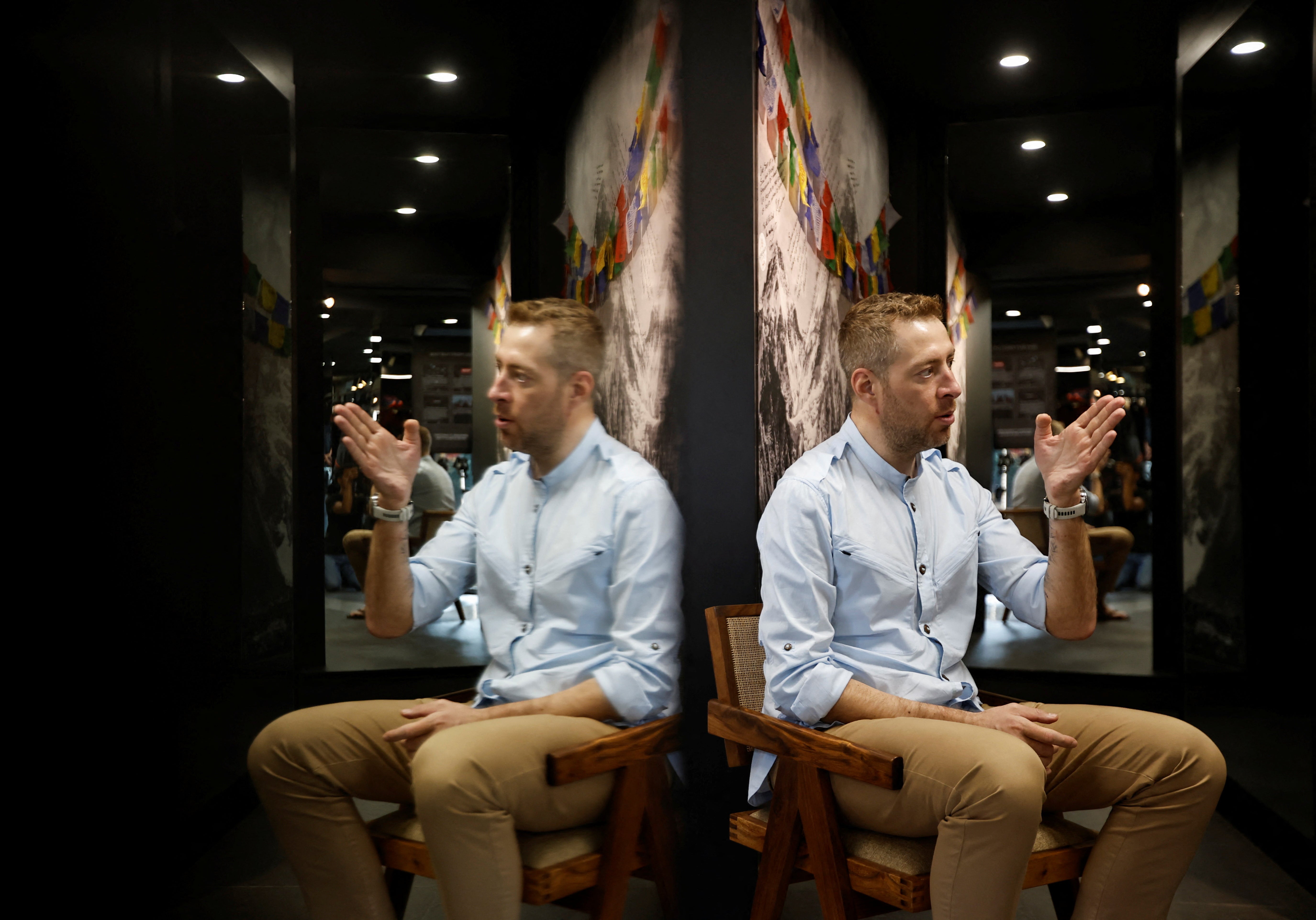 Andrew Ushakov, a structural engineer who is relatively unknown as a climber, said he did not use Xenon gas