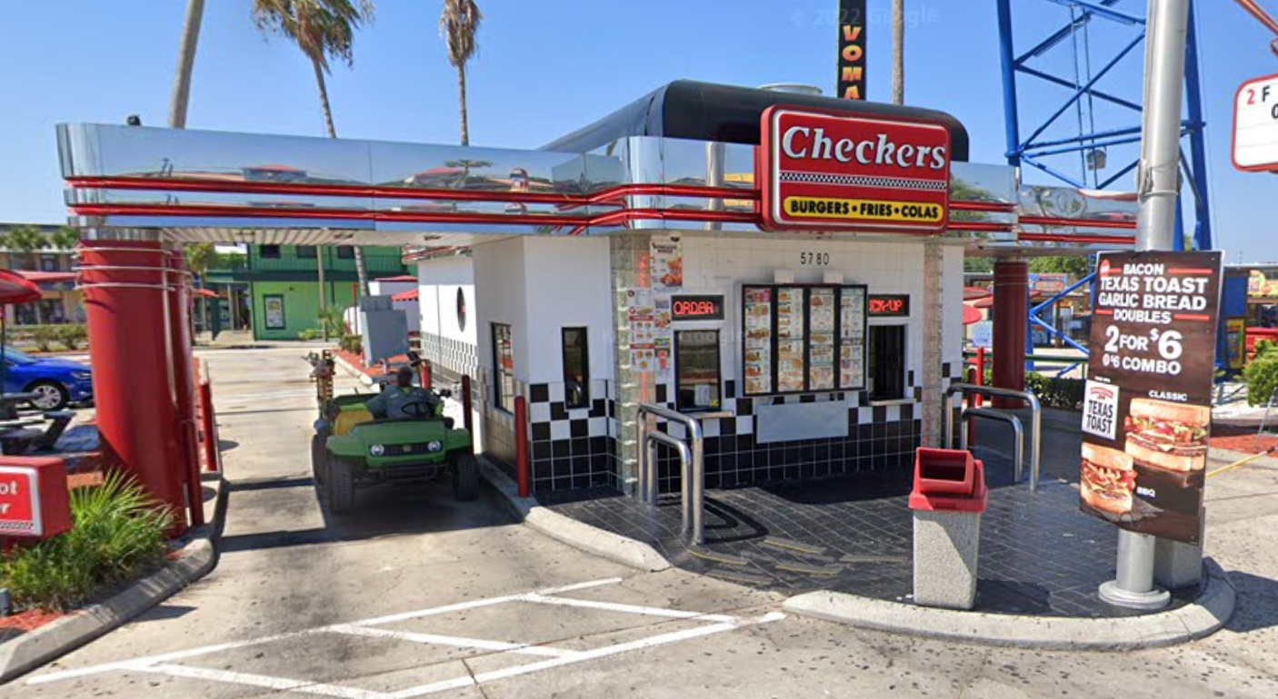 The Kissimmee Checkers became a crime scene late on Wednesday