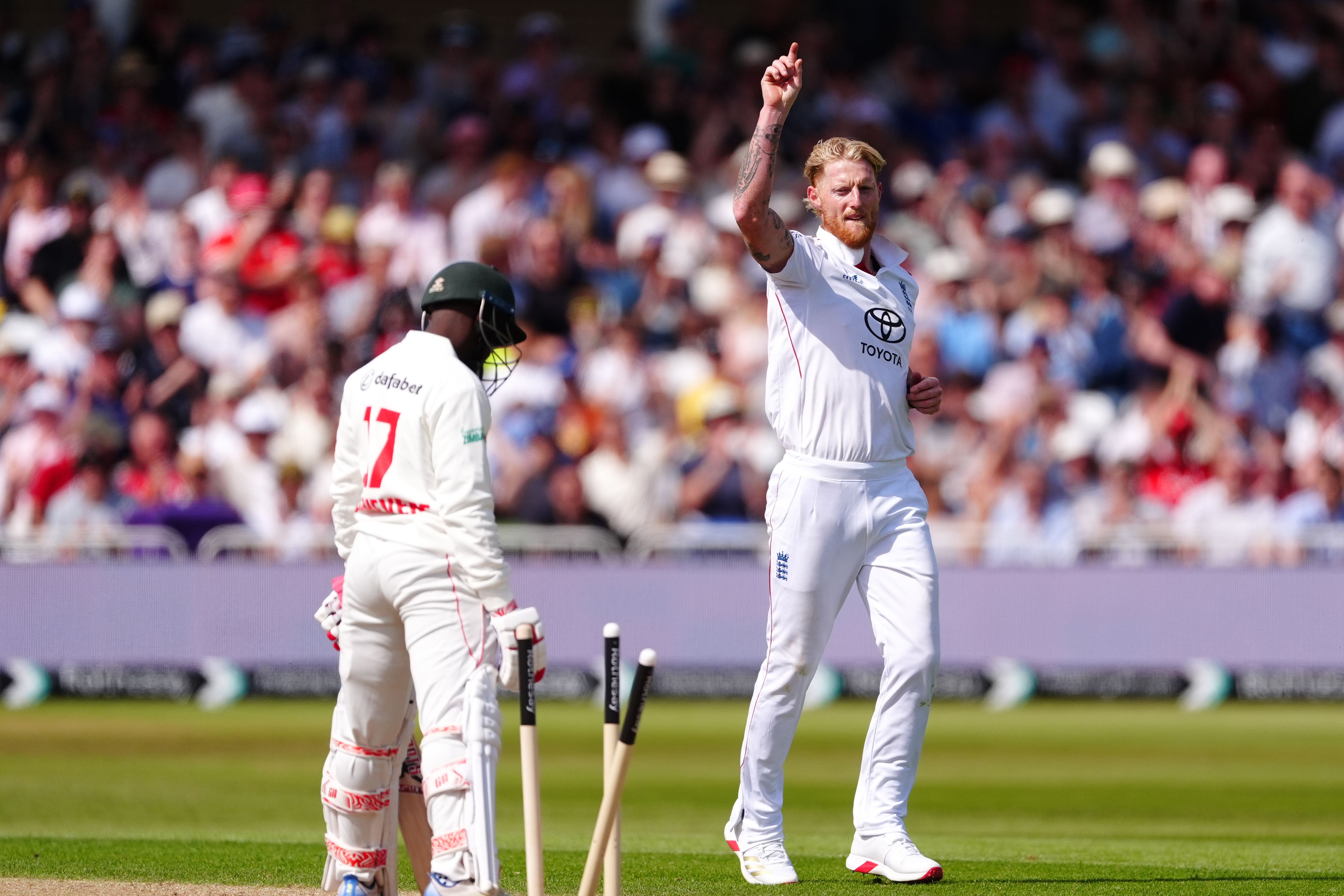 England captain Ben Stokes struck twice on Friday afternoon (Mike Egerton/PA)