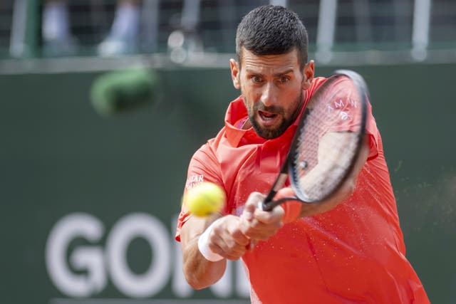 <p>Novak Djokovic is hoping to win his 100th ATP Tour title</p>