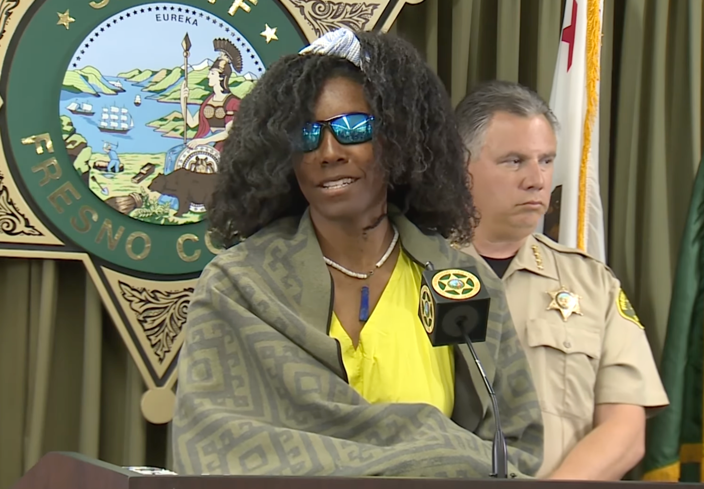 After setting out on a three-day hiking trip in the Huntington Lake region, the 28-year-old hiker from Georgia claims she fell off a cliff and was unconscious for two hours, and needed to put her leg in a splint. At a press conference she said she began trekking in search of help after her GPS was unable to provide a route back to the main road, but was able to locate a distant Starbucks