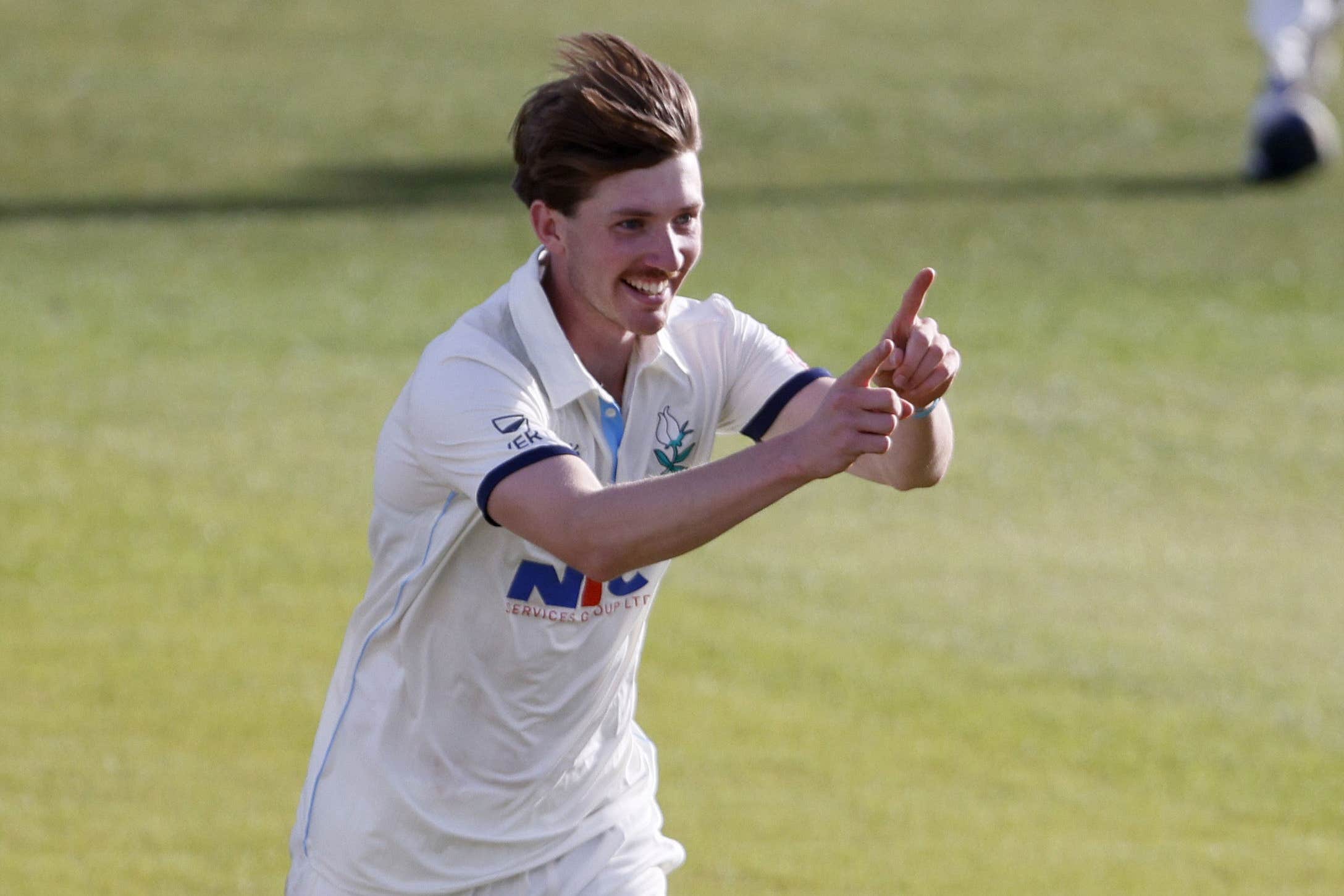 Yorkshire’s George Hill claimed five for 40 against Nottinghamshire at Headingley (Richard Sellers/PA)