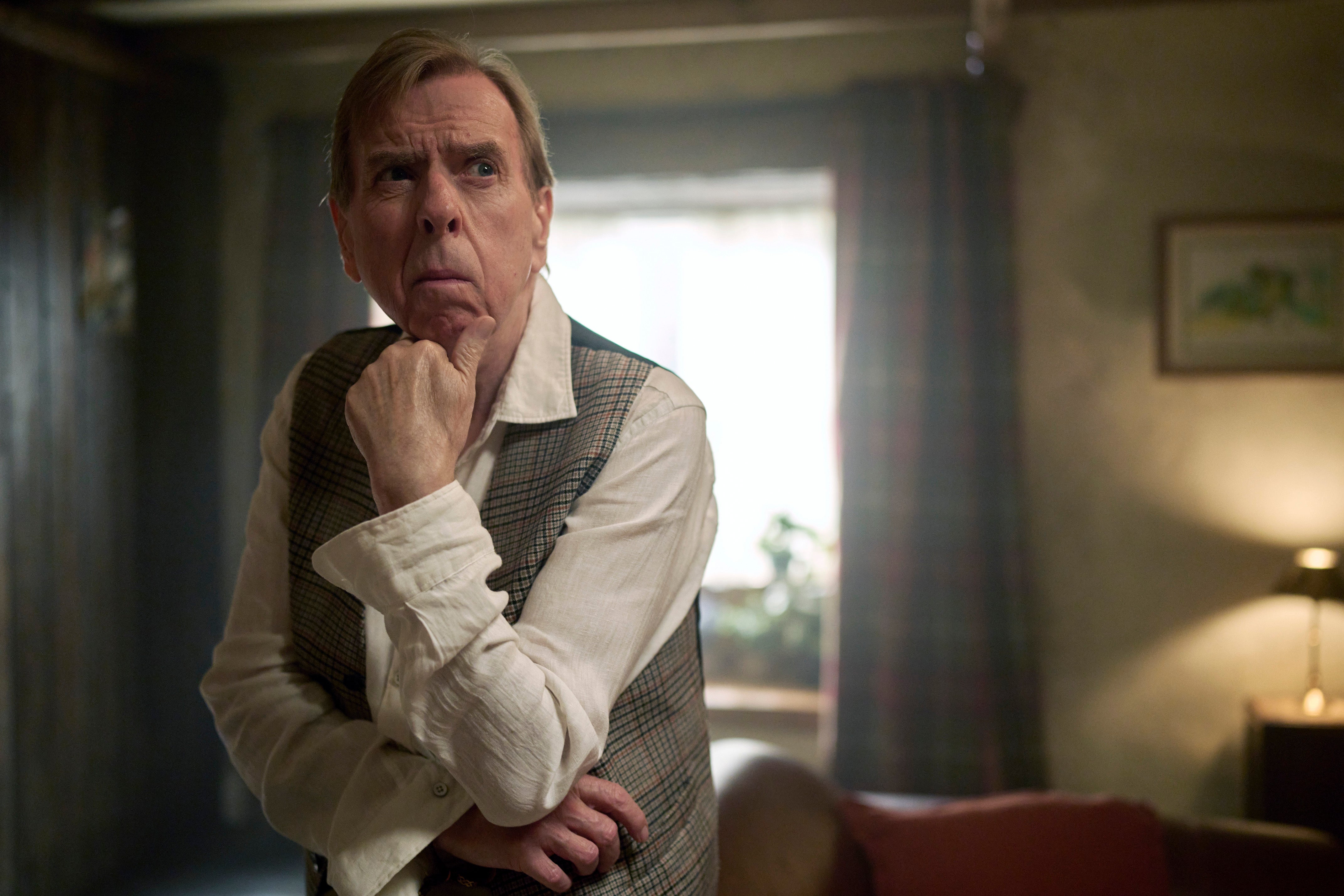 Spall plays a local thesp with a flair for crime solving
