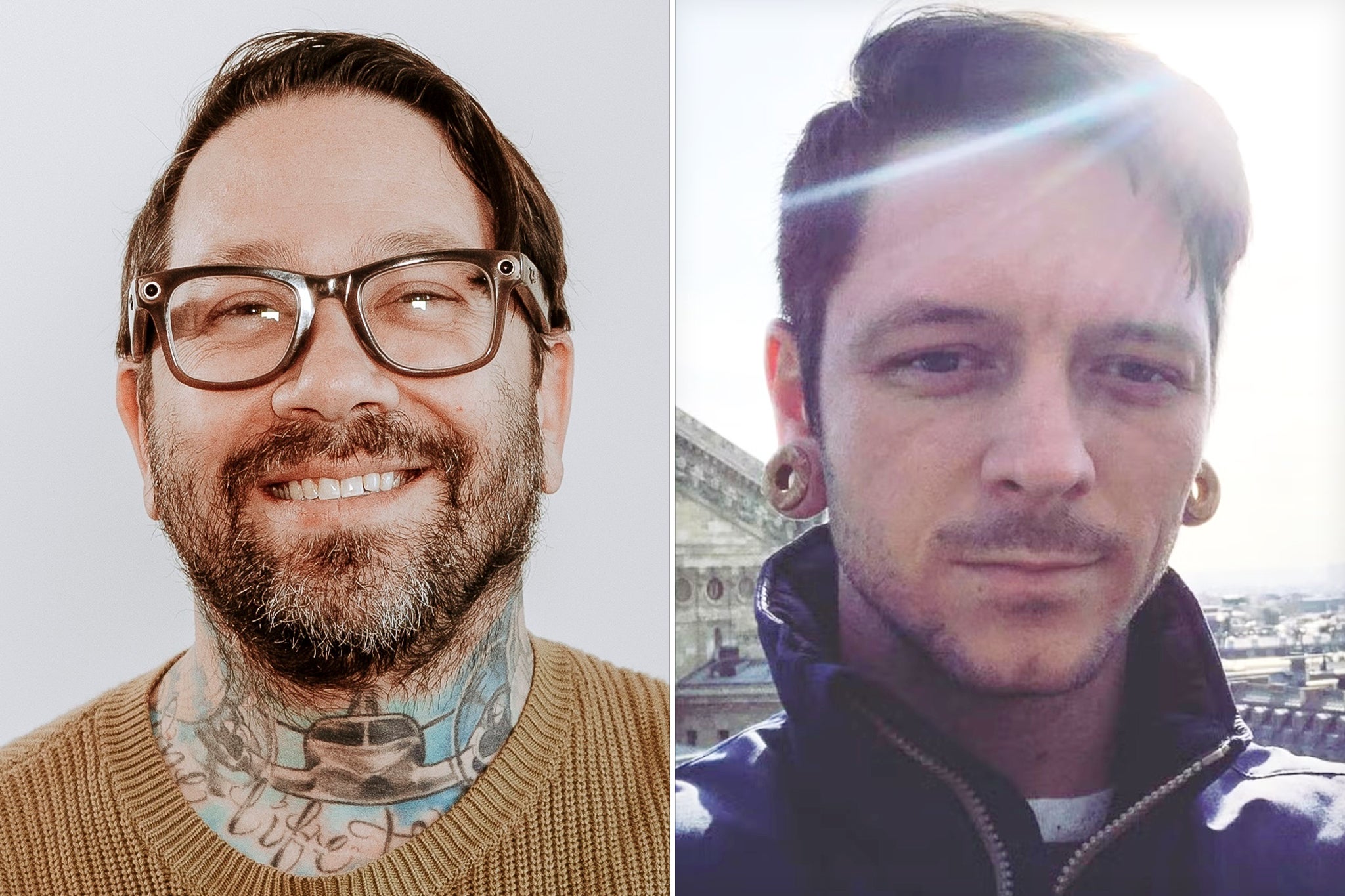 Music agent Dave Shapiro and drummer Daniel Williams (R) were among the victims