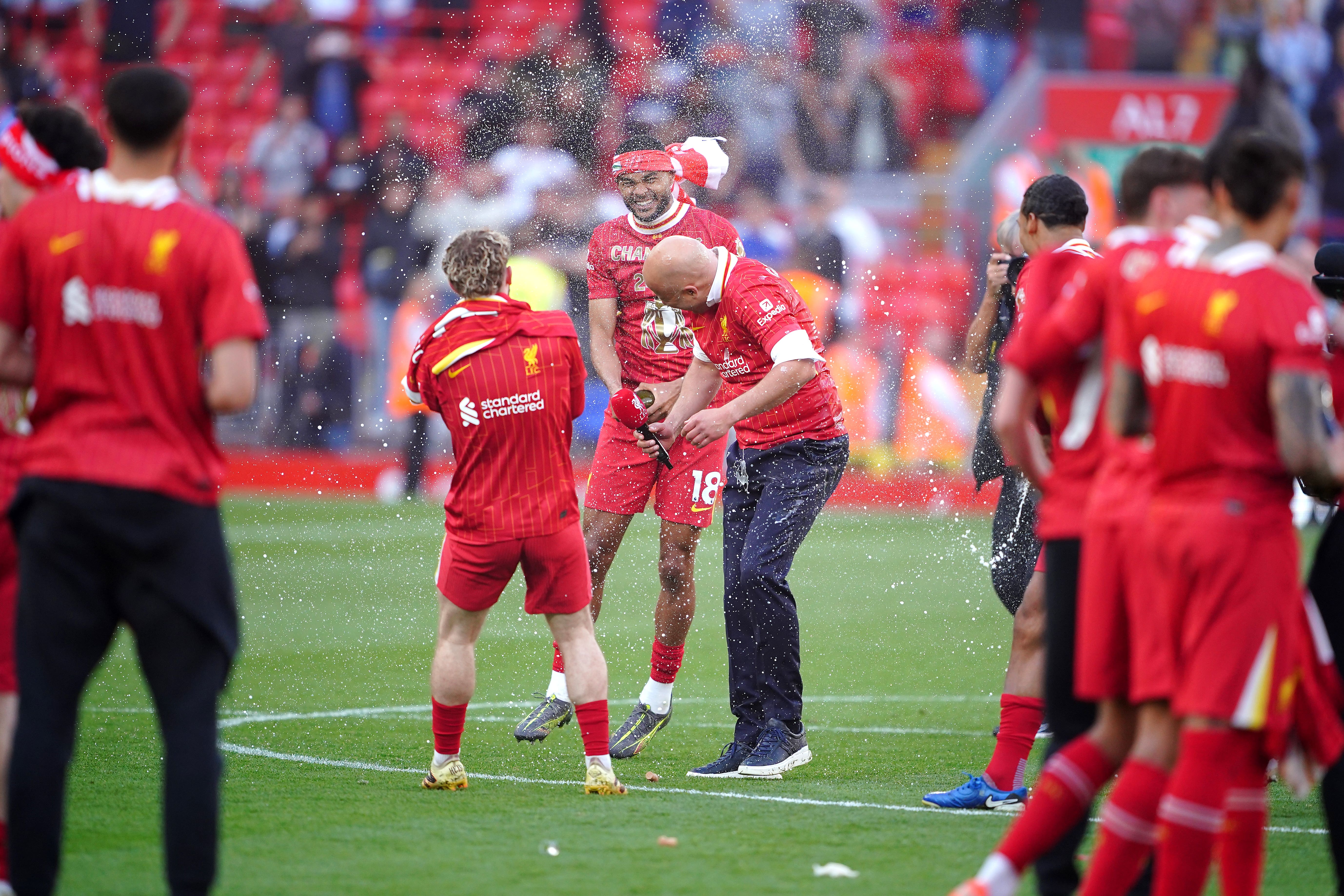 Liverpool head coach Arne Slot is waiting to for his players to show him they can be serial winners (Peter Byrne/PA)
