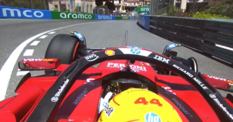 Hamilton hit the wall in FP3 in Monaco