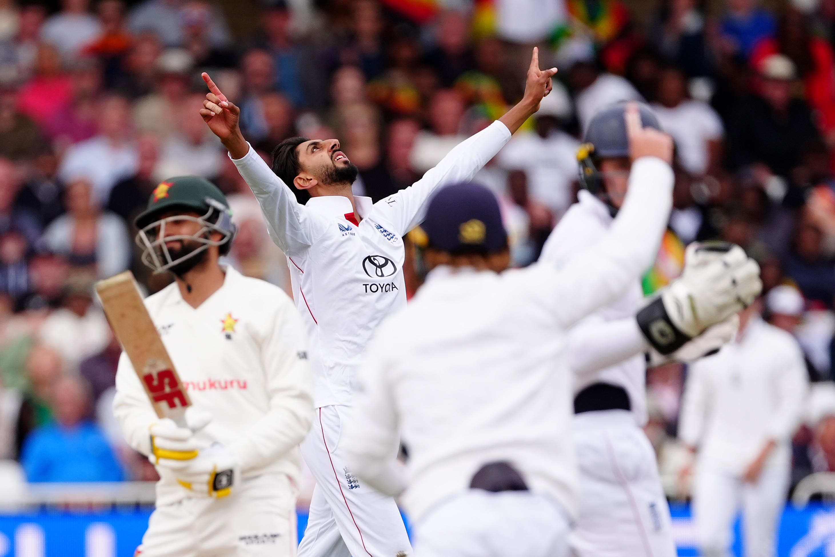 Shoaib Bashir took six wickets in England’s comfortable win