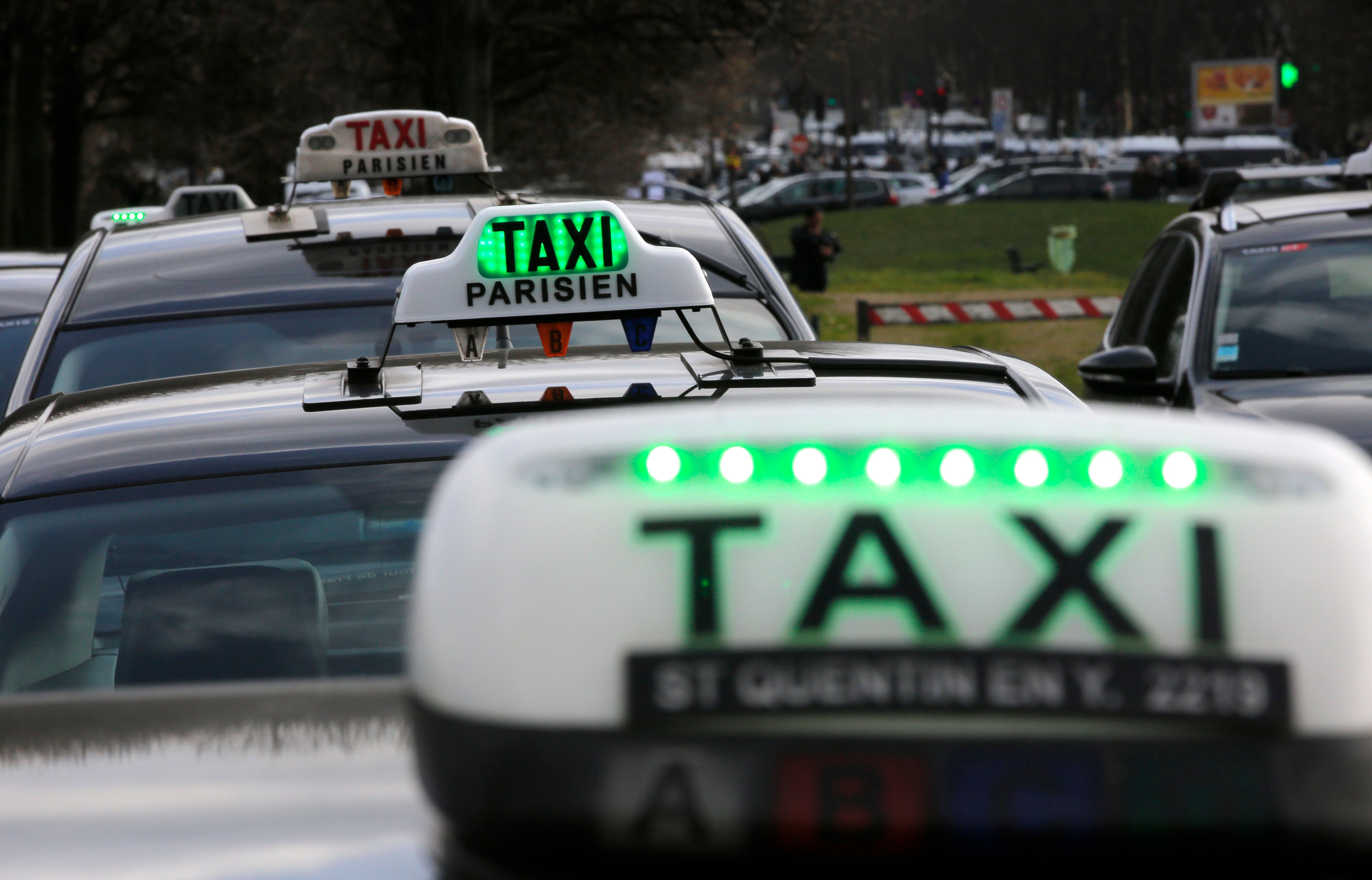Tennis French Open Taxis Protest