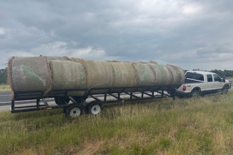 Texas officials allegedly found 12 migrants in hollowed-out hay bales