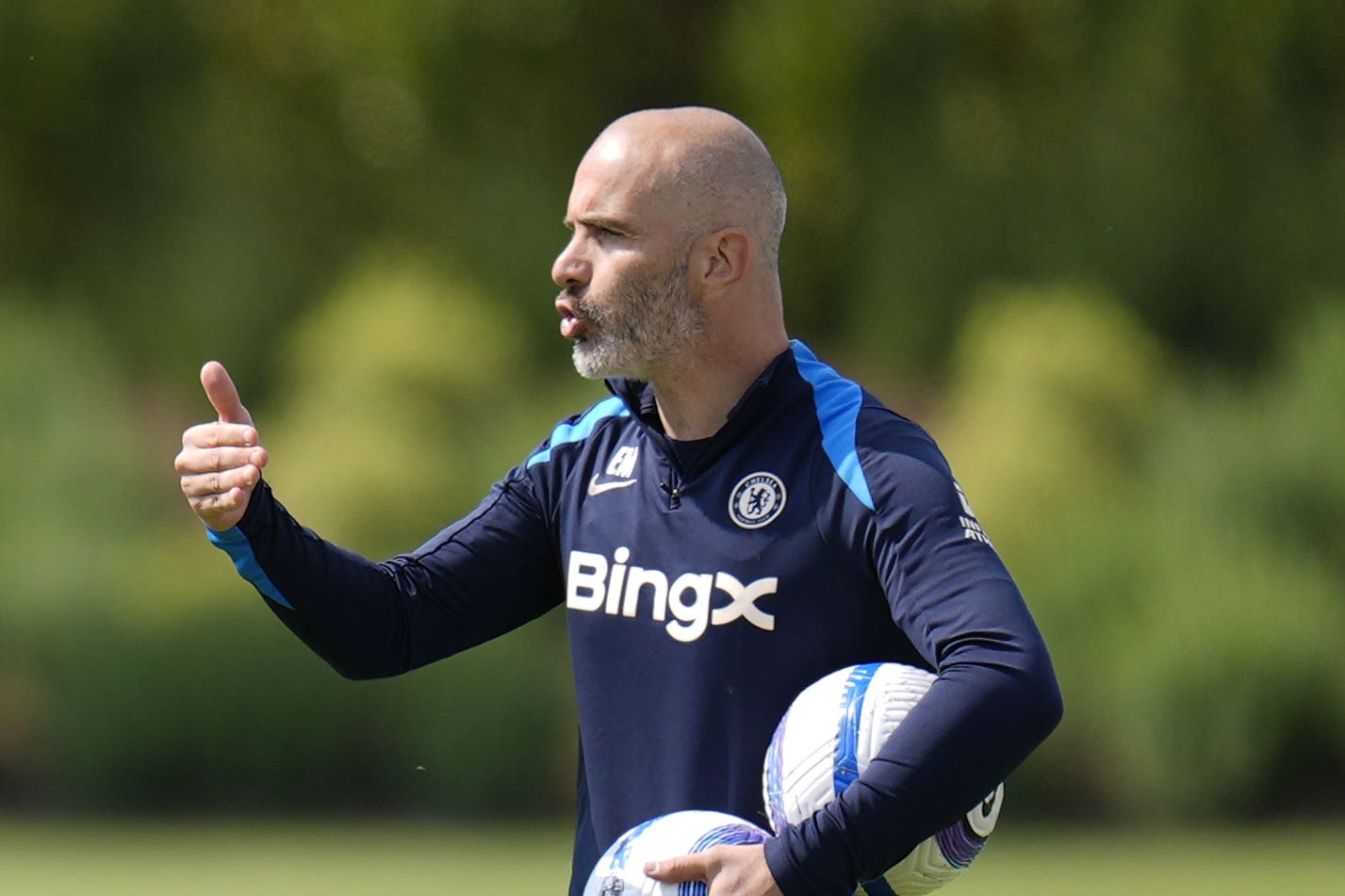 Enzo Maresca wants Chelsea to secure Champions League football (Andrew Matthews/PA)