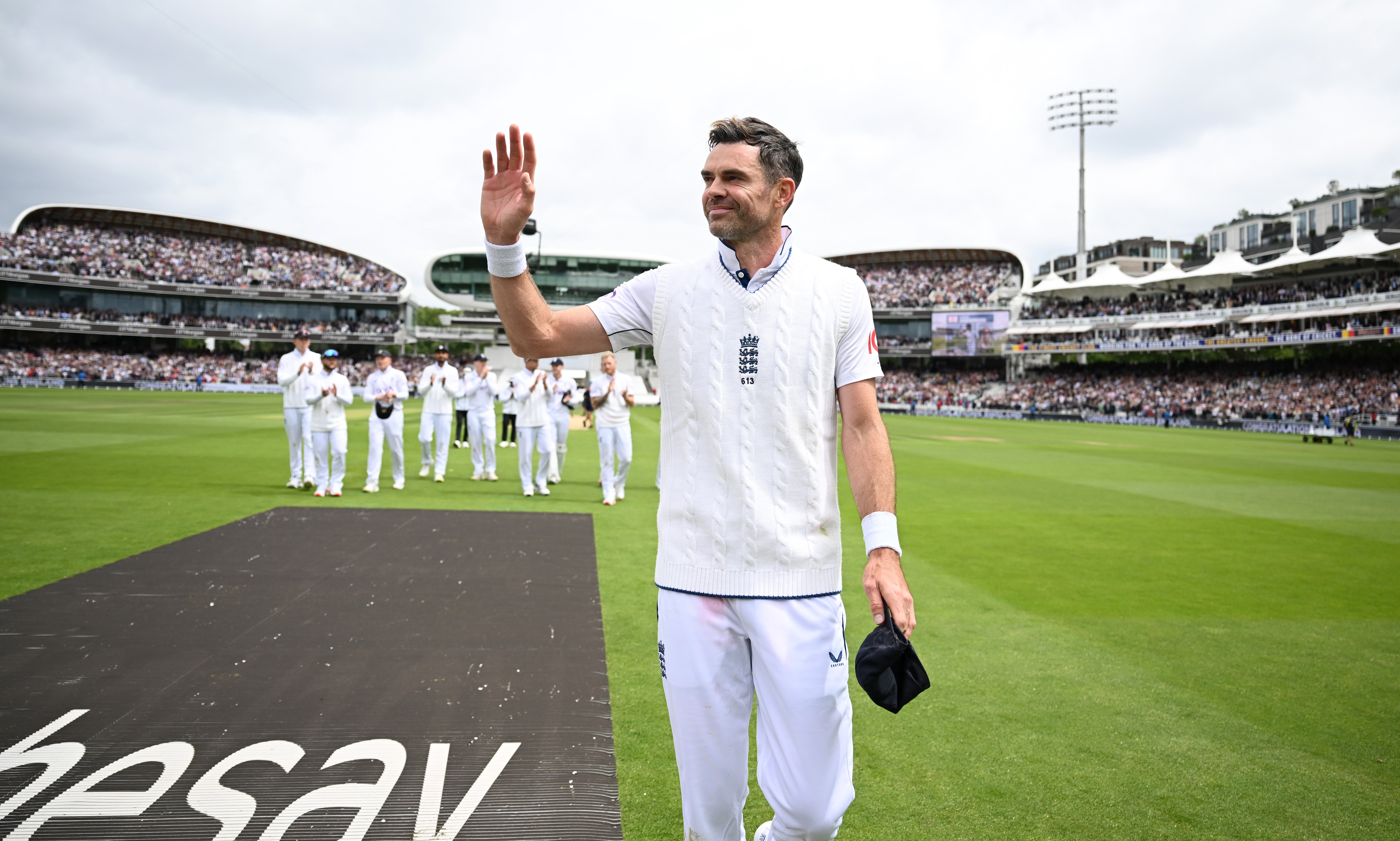 Anderson was given a fond farewell at Lord's