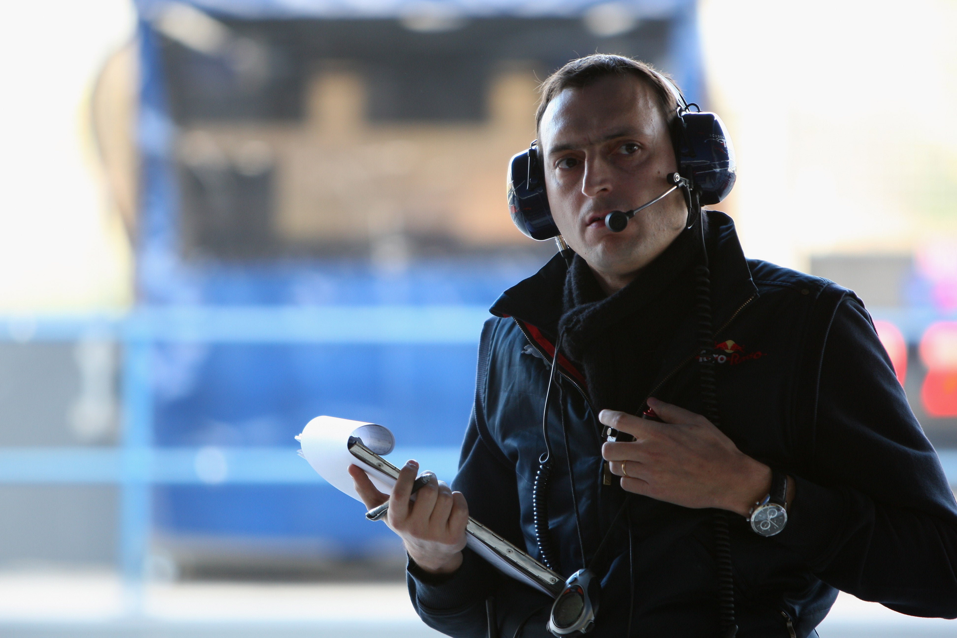 Hamilton was irritated with race engineer Riccardo Adami (pictured)