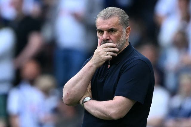 <p>Ange Postecoglou’s job is under threat despite leading Tottenham to their first trophy in 17 years</p>