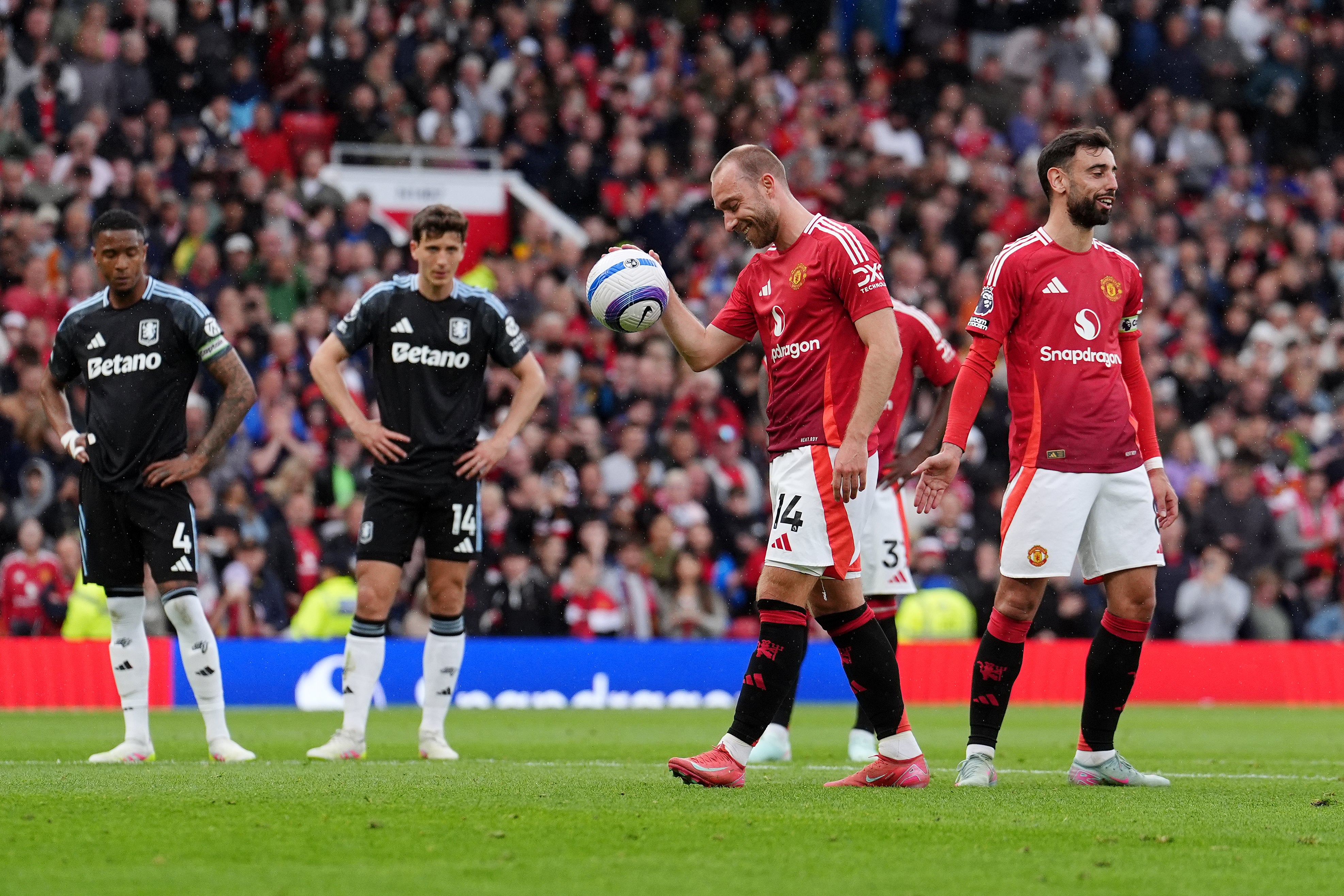 Christian Eriksen was given the chance to cap his farewell appearance with a goal from the penalty spot