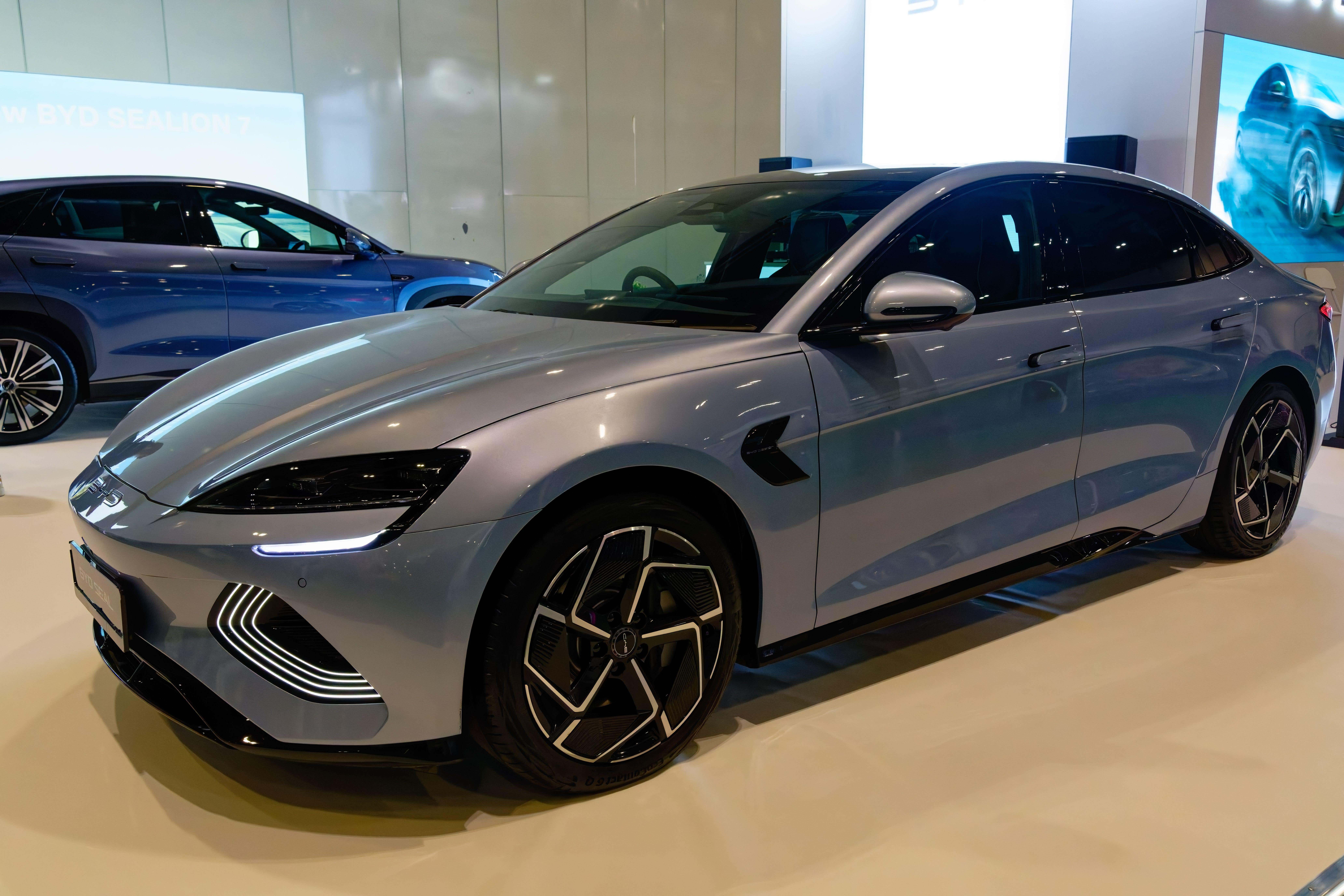 UK car buyers’ interest in electric cars built by Chinese manufacturers has soared, new figures show (Alamy/PA)