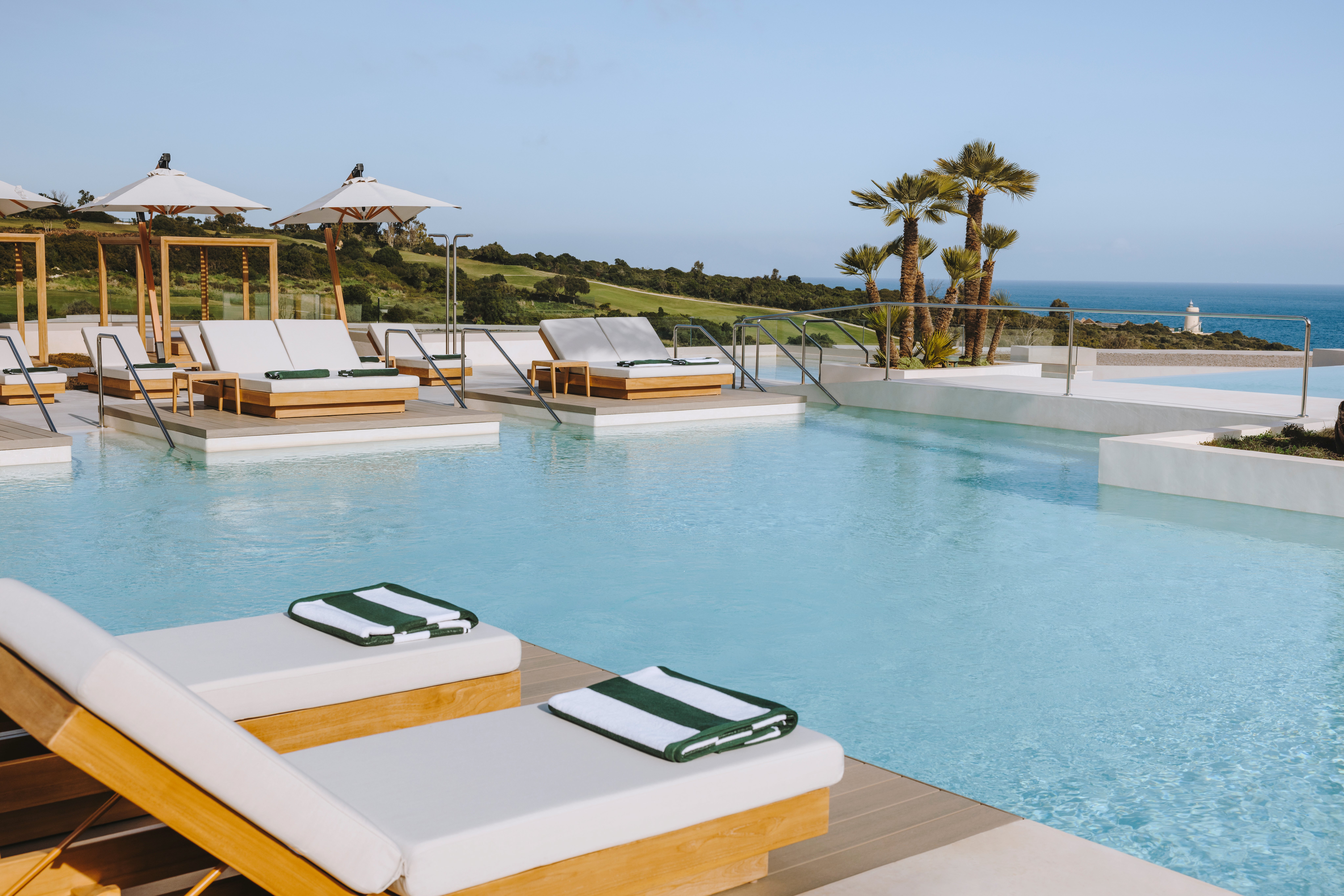 Fairmont La Hacienda has a main pool, a heated infinity pool and a indoor spa pool