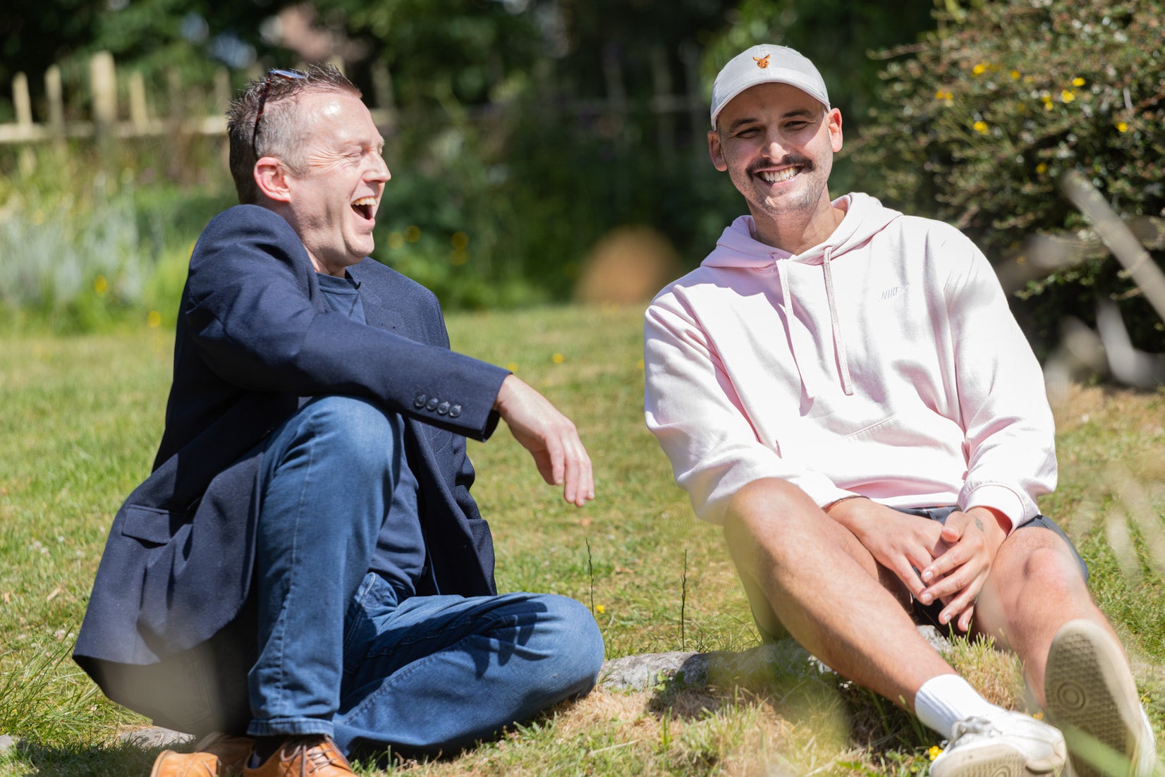 Luke Melling (right) travelled from Melbourne, Australia, to Preston to meet his stem cell donor Alastair Hawken (left)