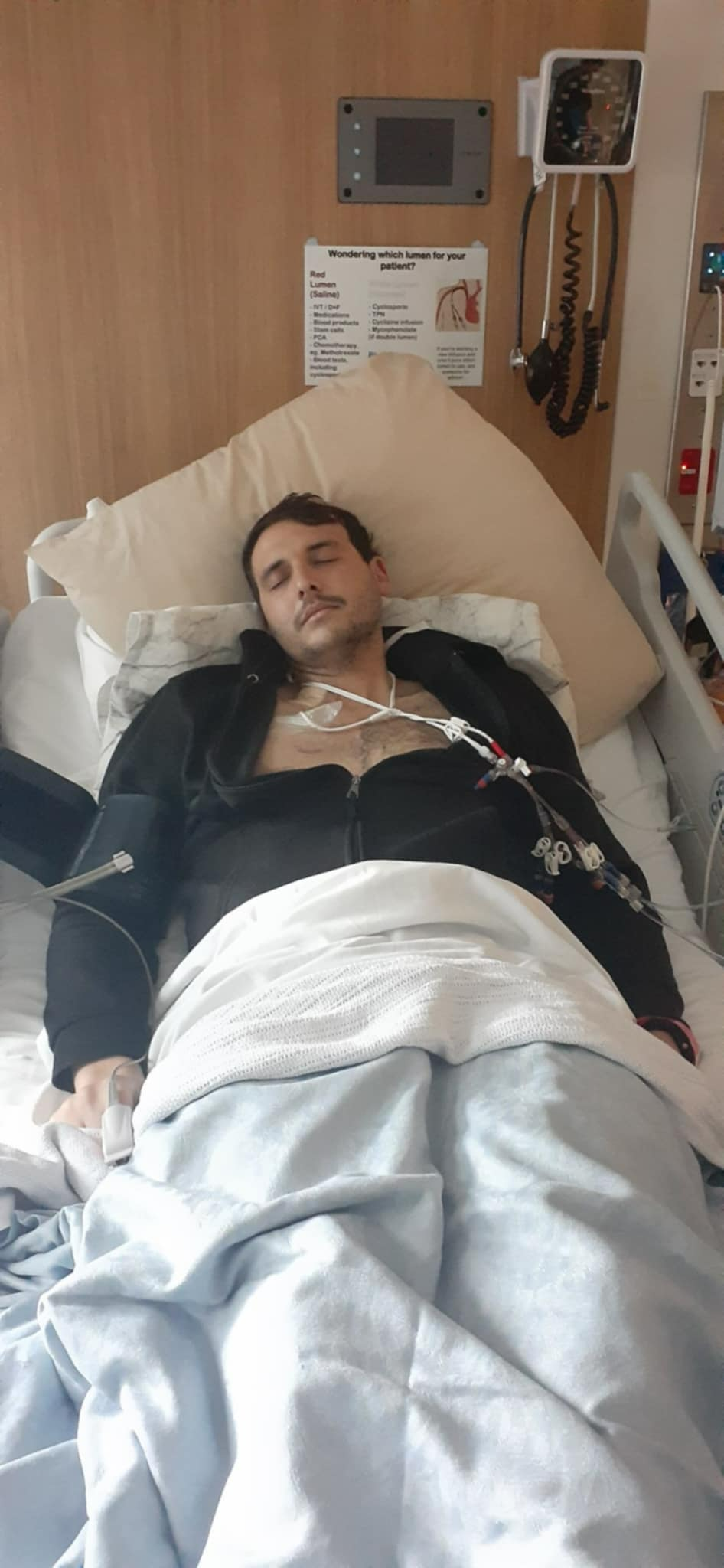 Luke Melling was told that a stem cell donation was his last option