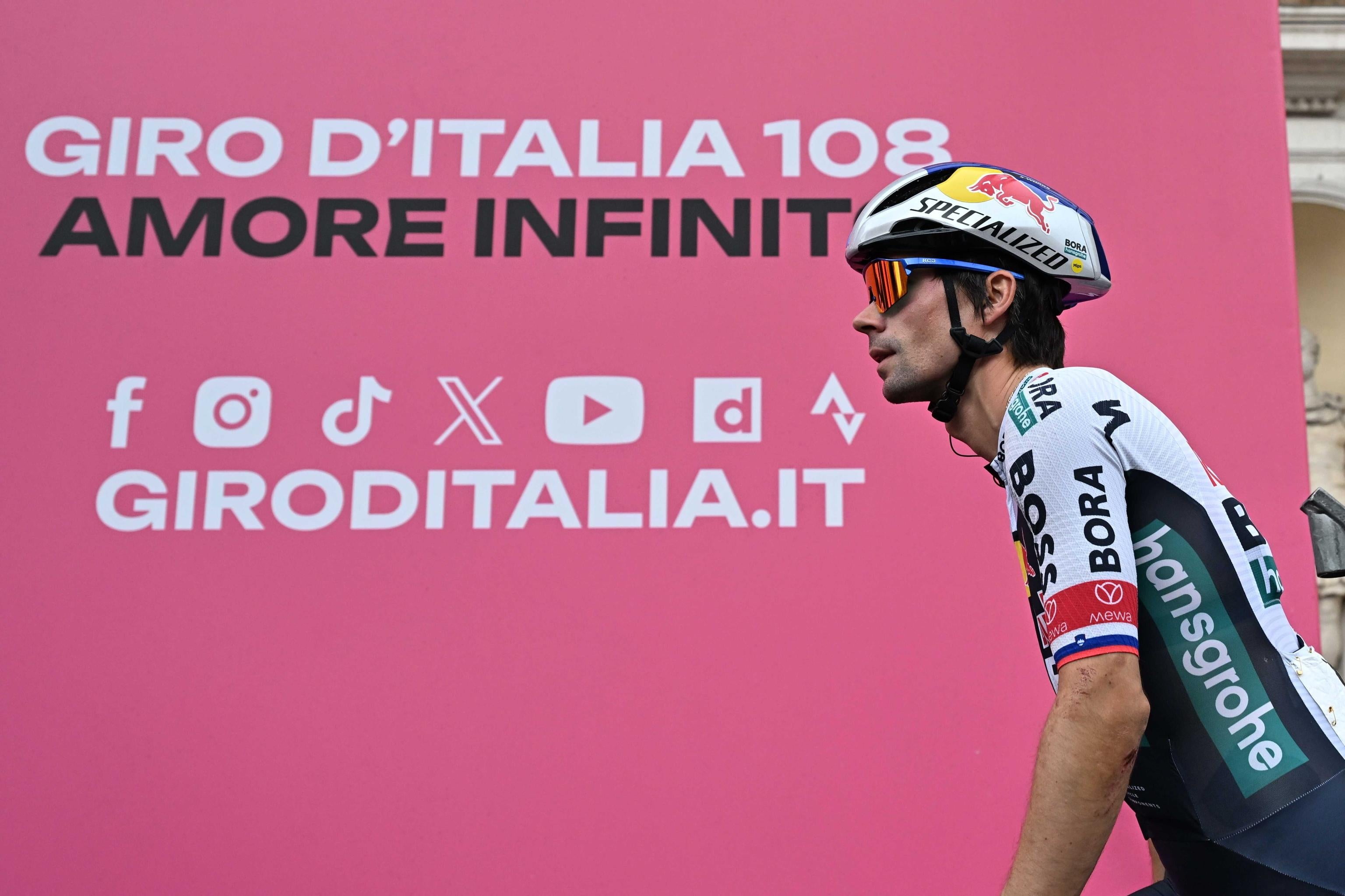 Primoz Roglic abandons bid for second Giro d’Italia title after stage 16 crash