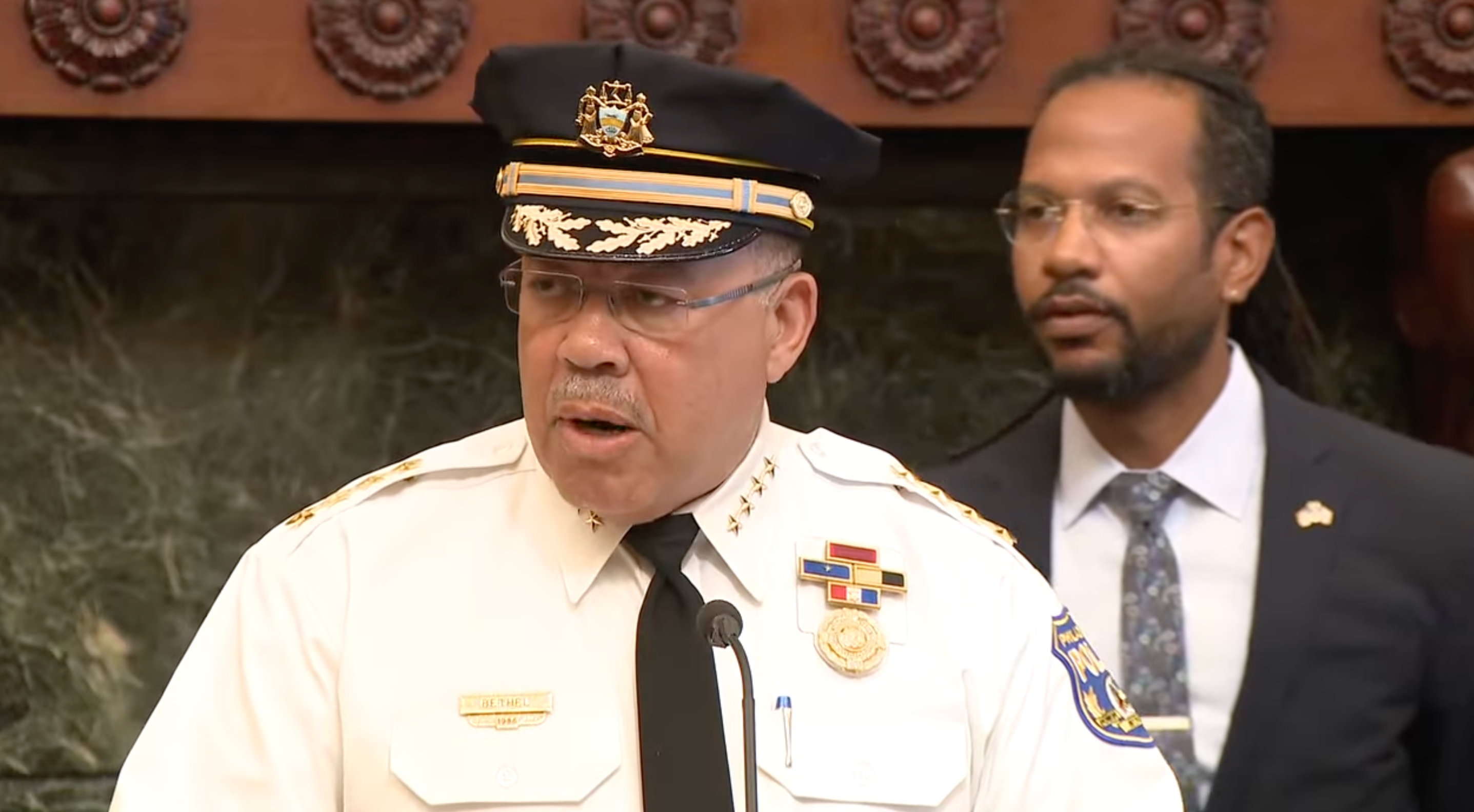Philadelphia Police Commissioner Kevin Bethel gave an update in a press briefing on Tuesday morning